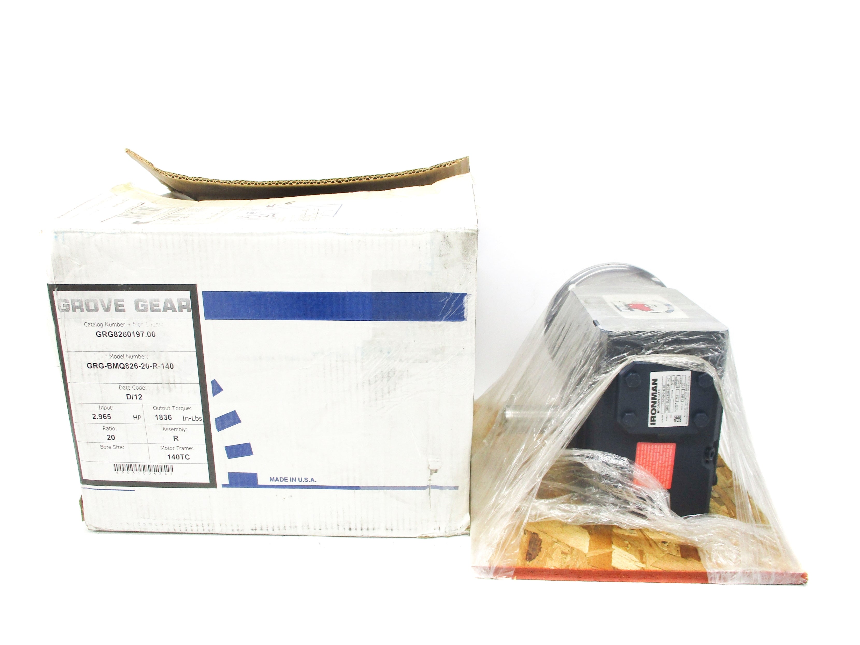 GROVE GEAR GRG-BMQ826-20-R-140 NSMP