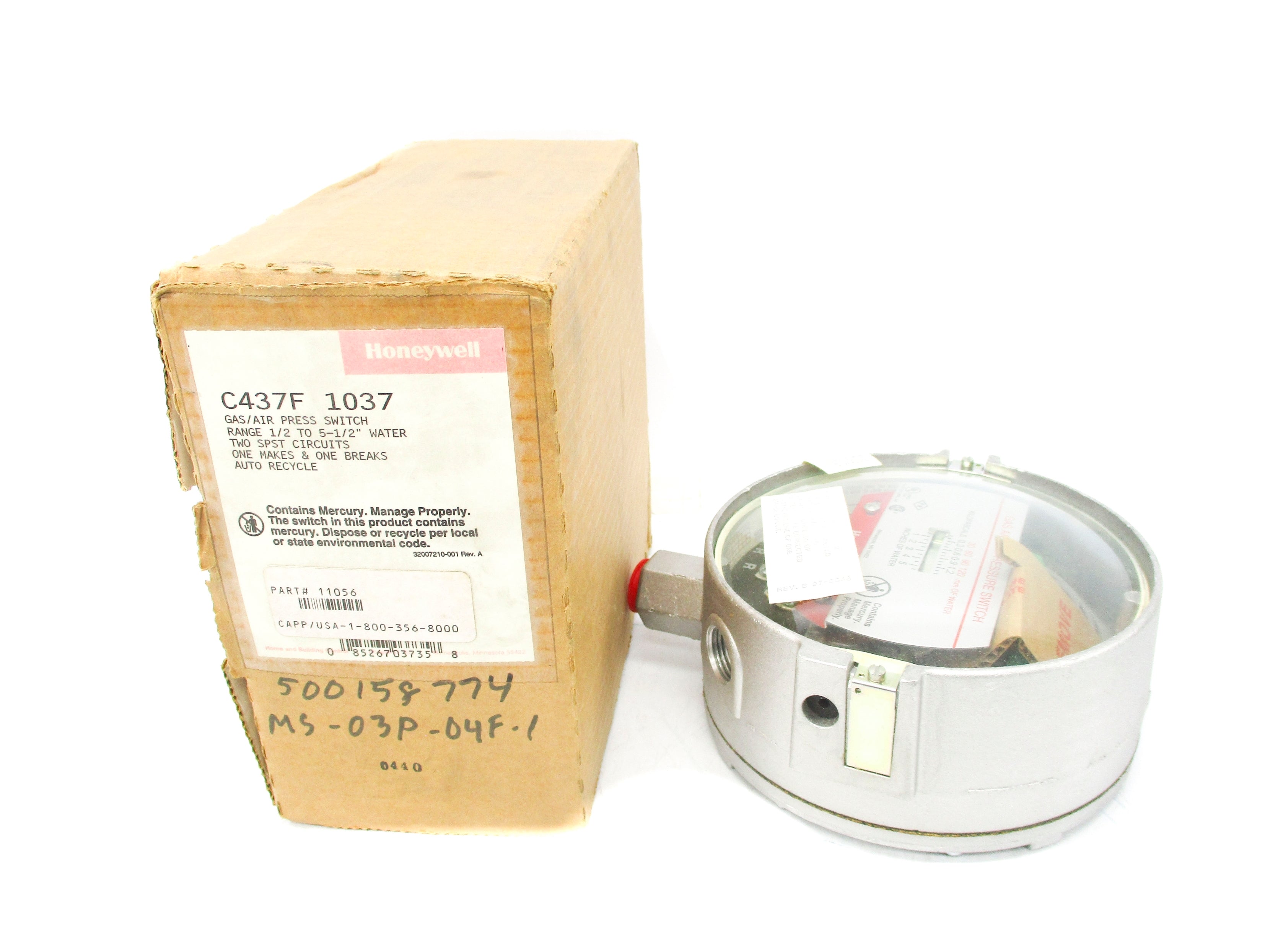 HONEYWELL C437F1037 1/2"-5-1/2" NSMP