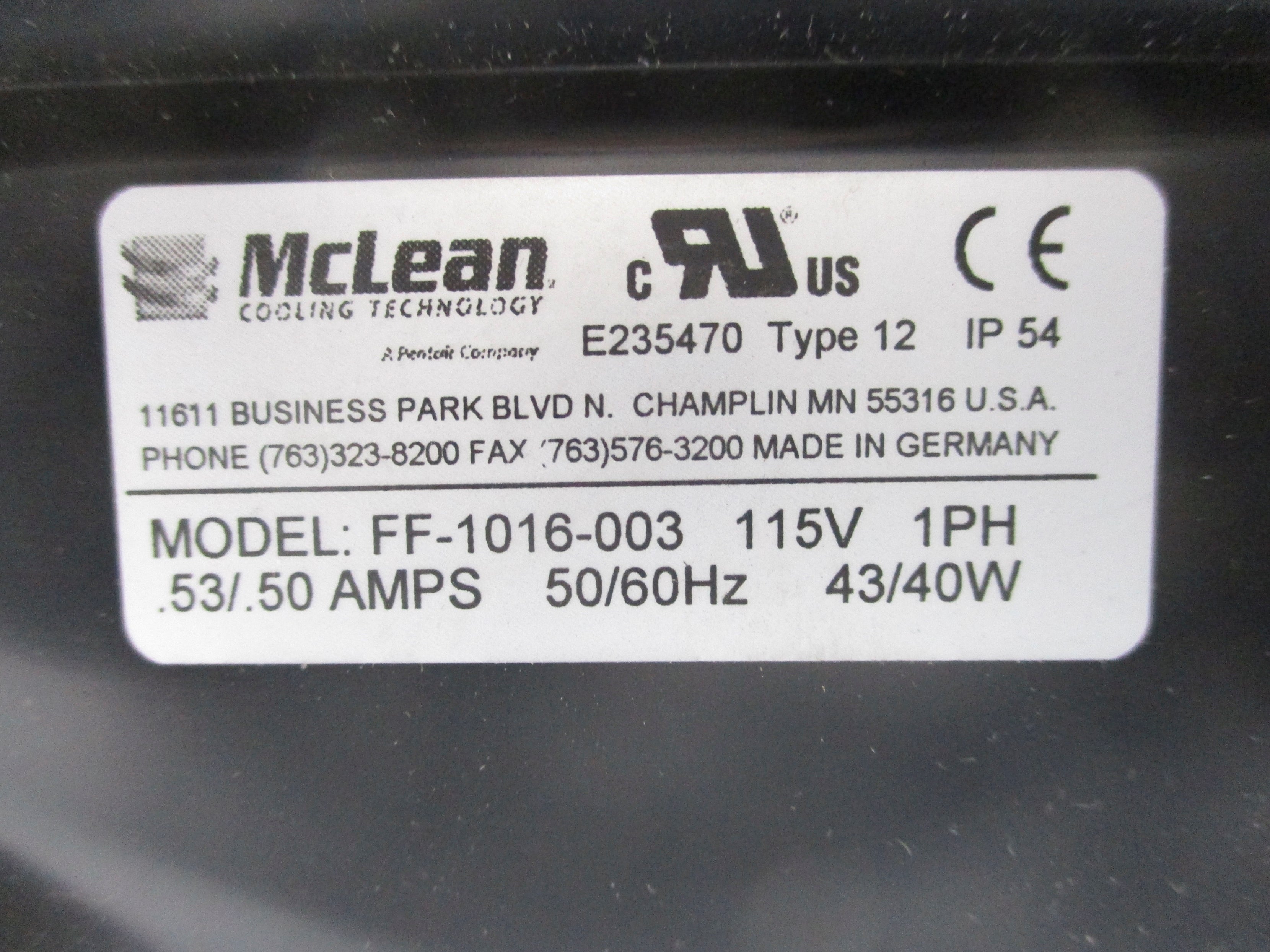 MCLEAN FF-1016-003 NSMP