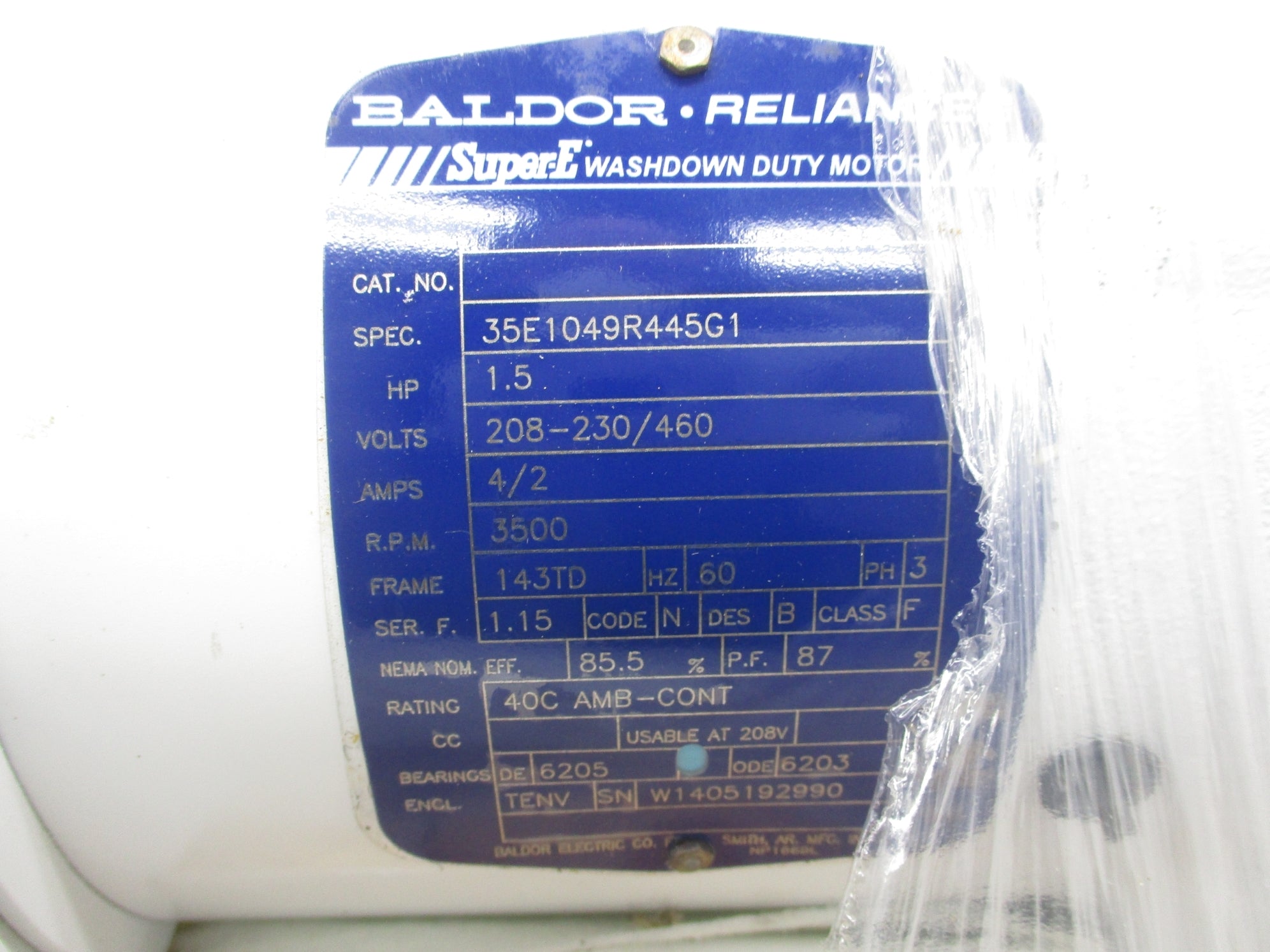 BALDOR 35E1049R445G1 NSMP