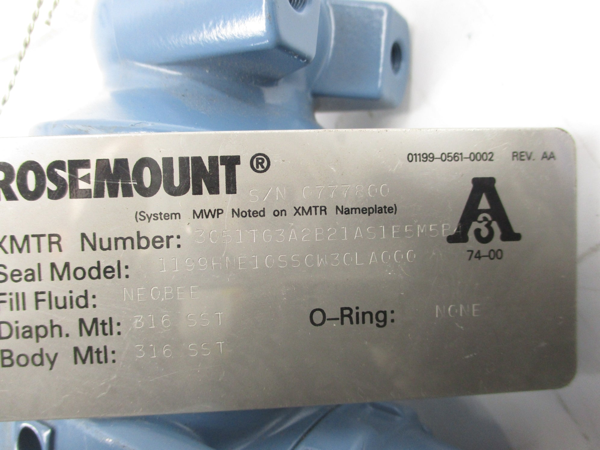 ROSEMOUNT 3051TG3A2B21AS1E5M5B4 NSMP