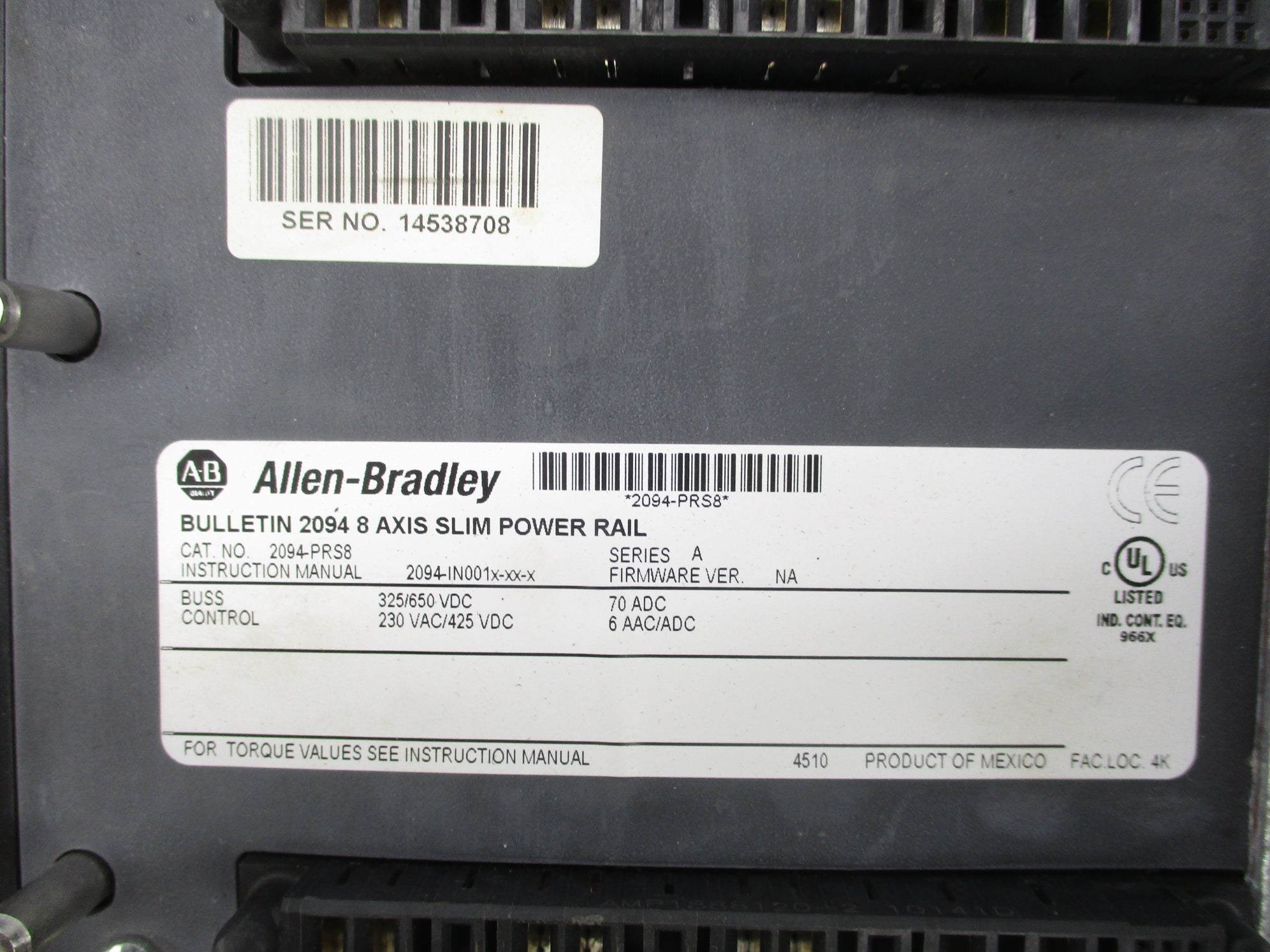 INDUSTRIAL SPARE PART 2094-PRS8 SER. A (AS PICTURED) UNMP