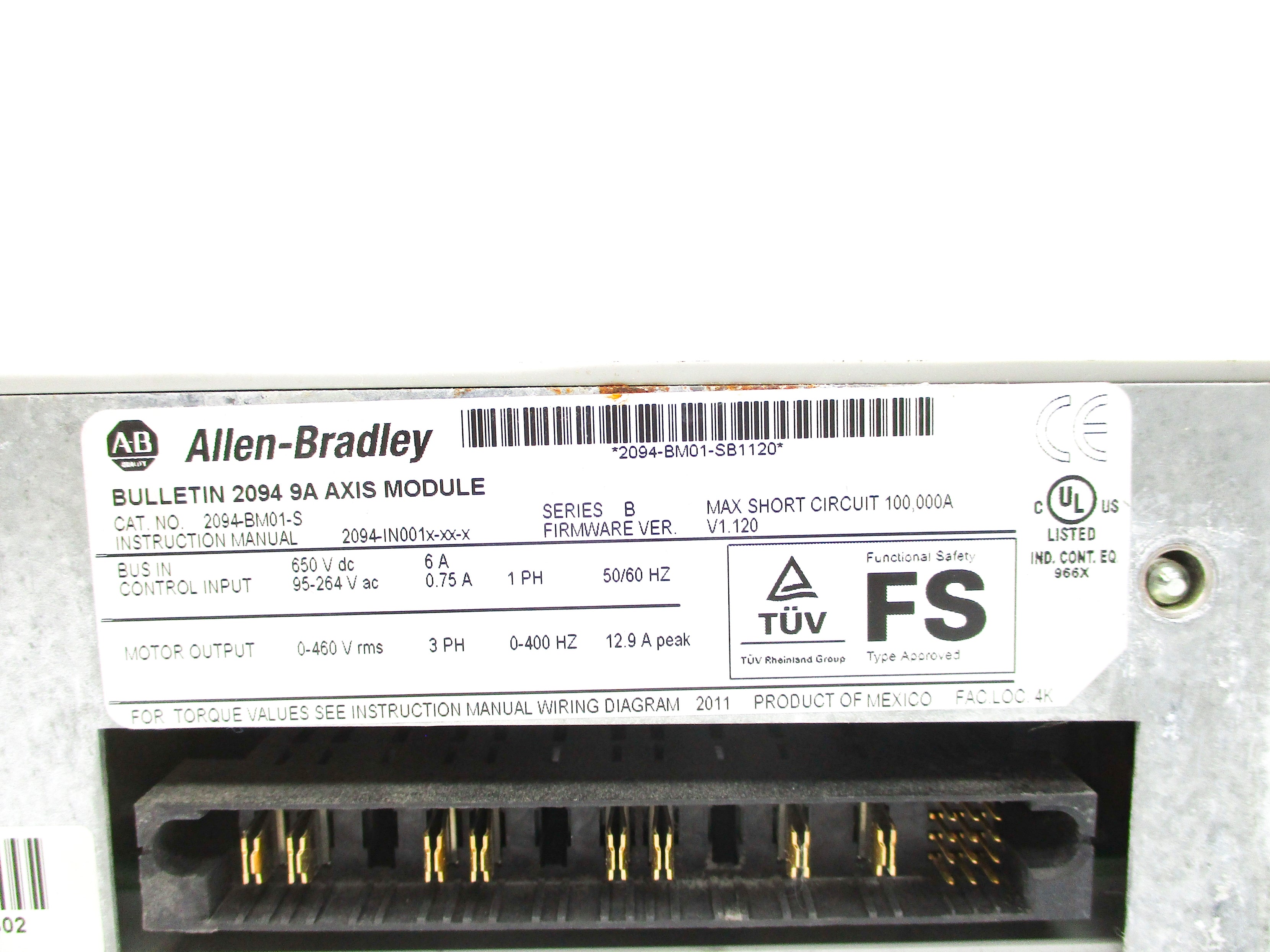 ALLEN BRADLEY 2094-BM01-S SER. B F/W 1.120 (AS PICTURED) UNMP