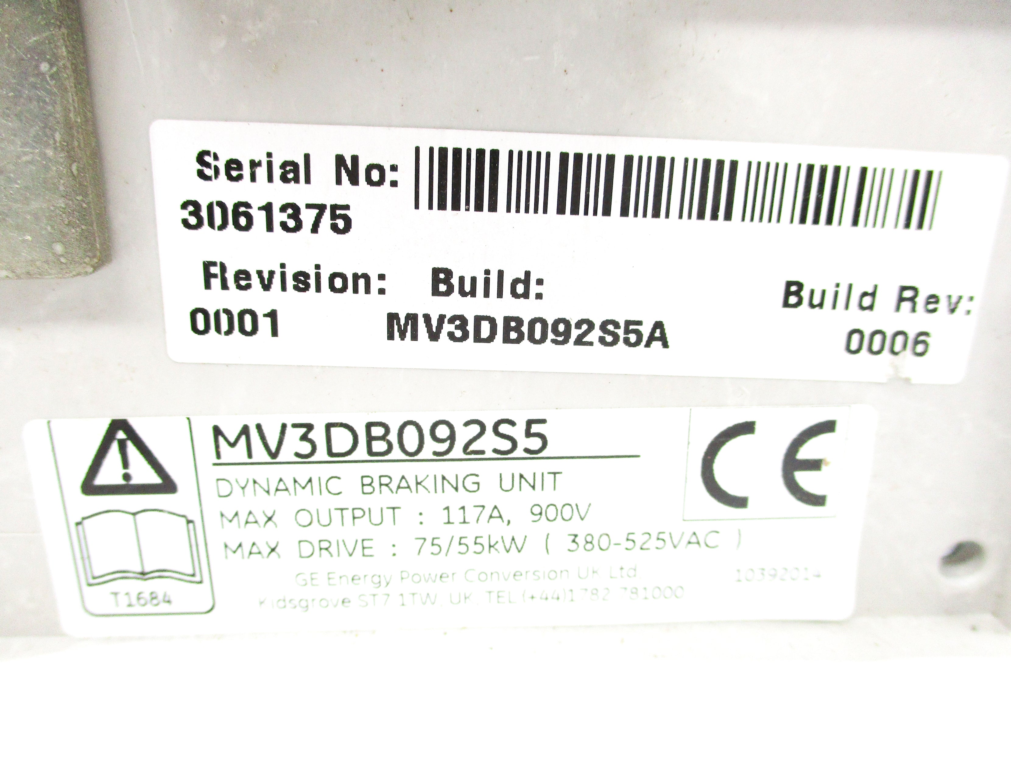 GE ENERGY MV3DB092S5 NSNP