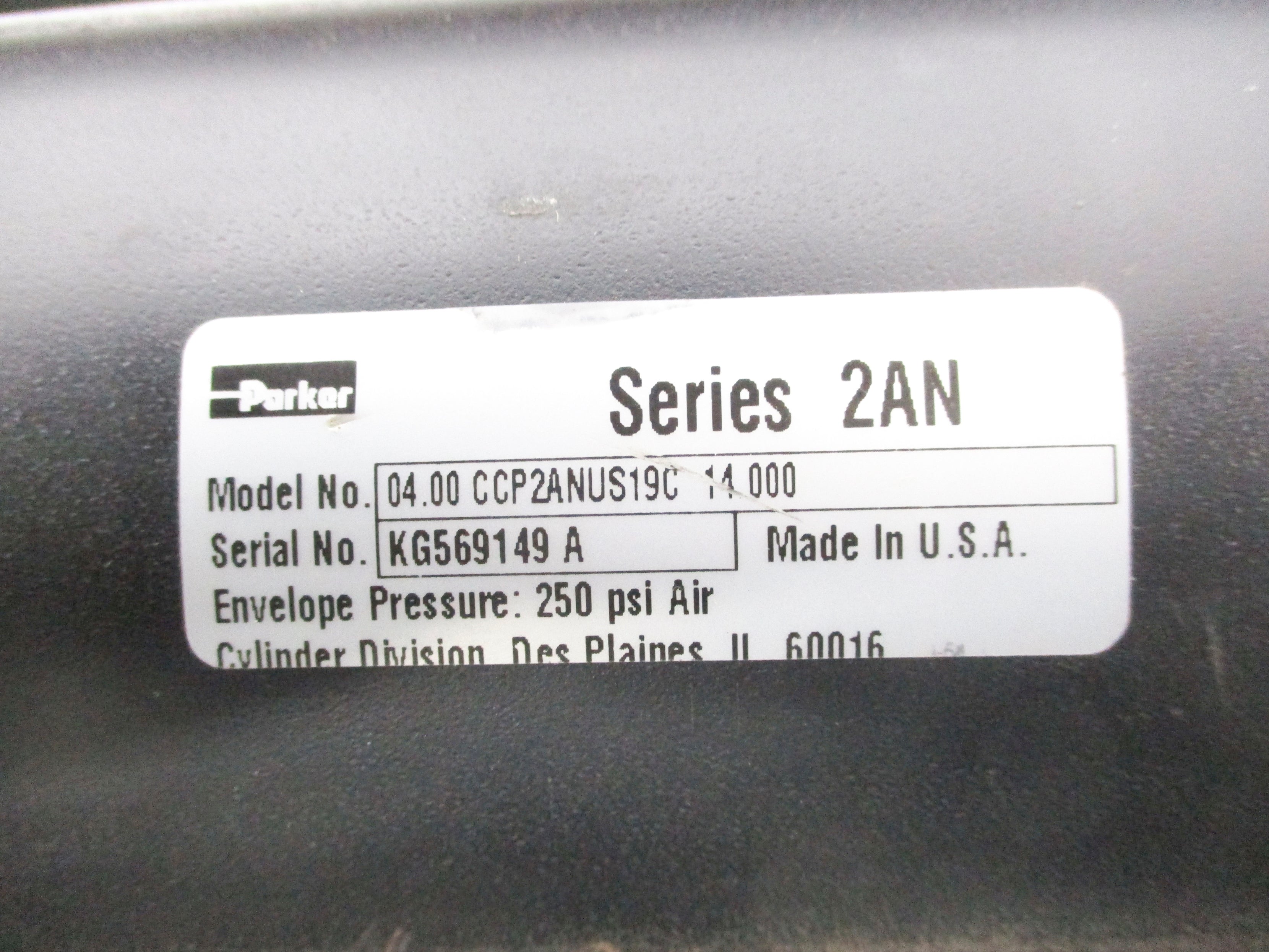 PARKER 04.00CCP2ANUS19C14.000 250PSI NSNP