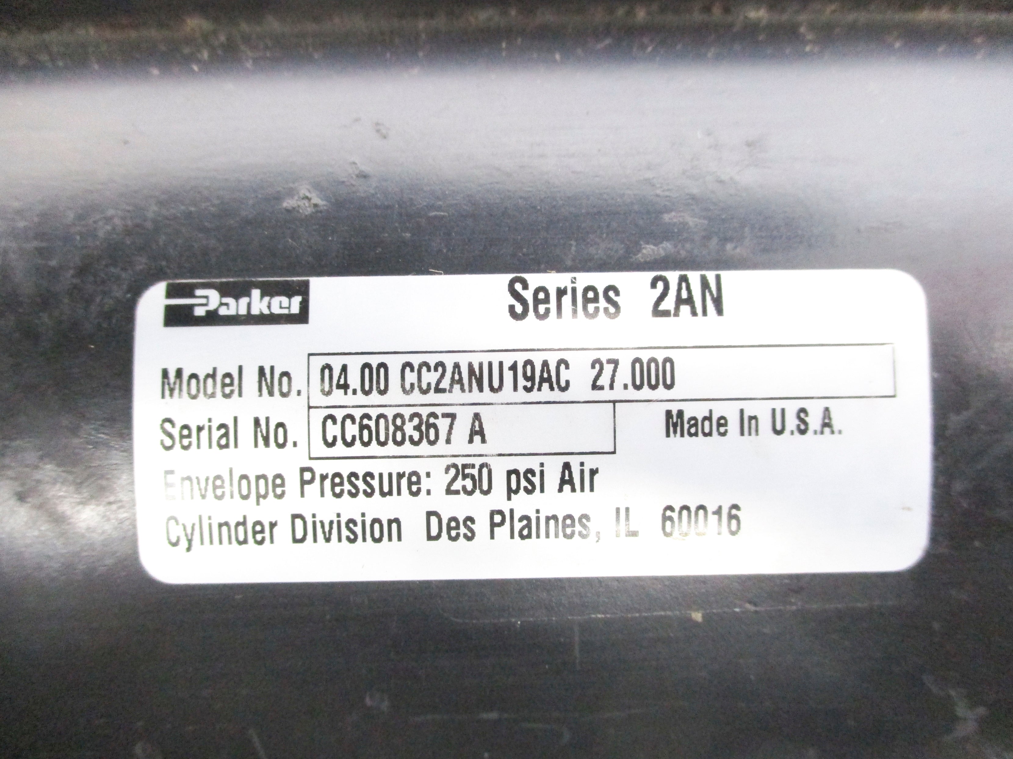 PARKER 04.00CC2ANU19AC27.000 250PSI NSNP