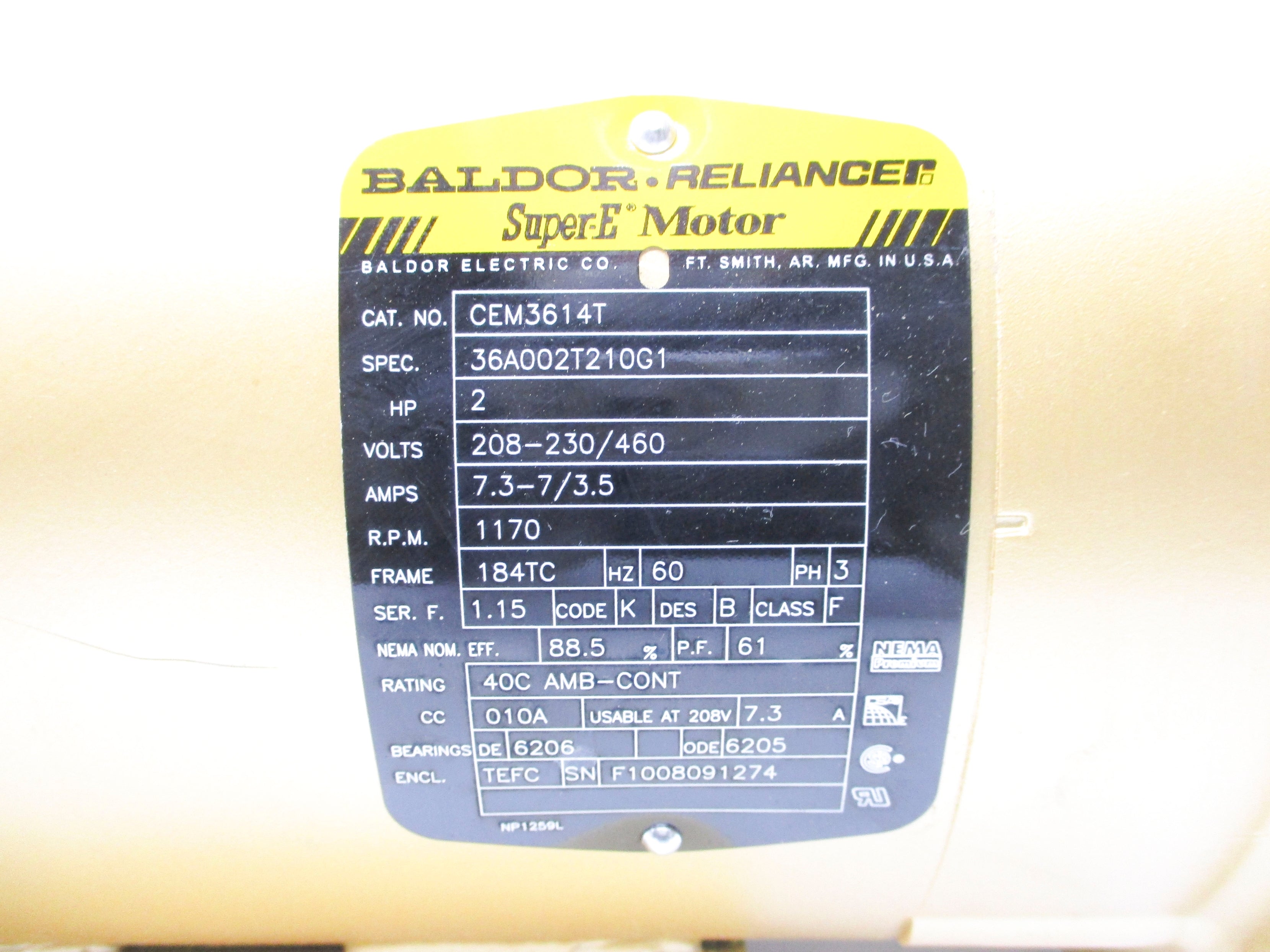 BALDOR CEM3614T NSNP