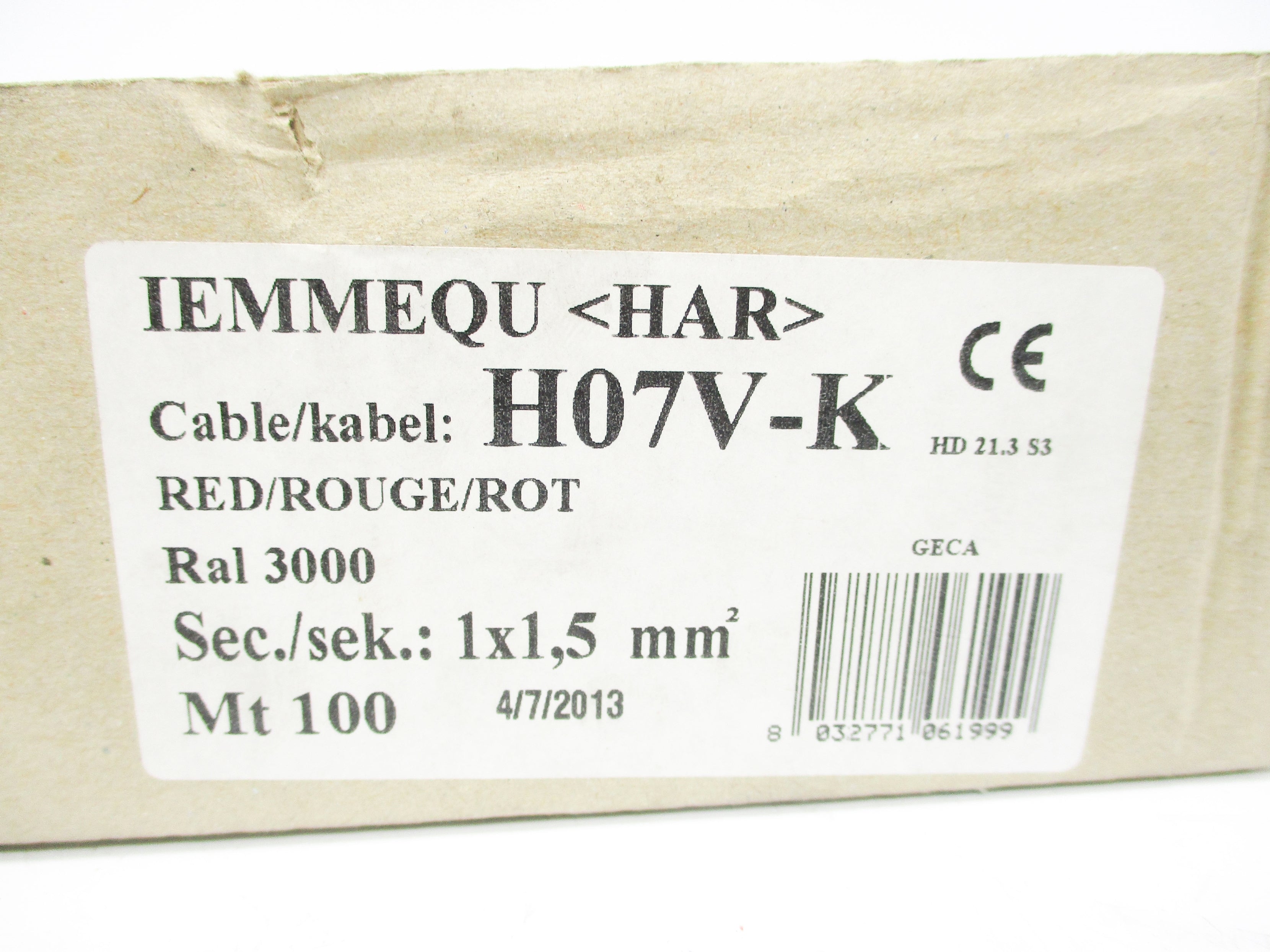 IEMMEQU H07V-K NSFS