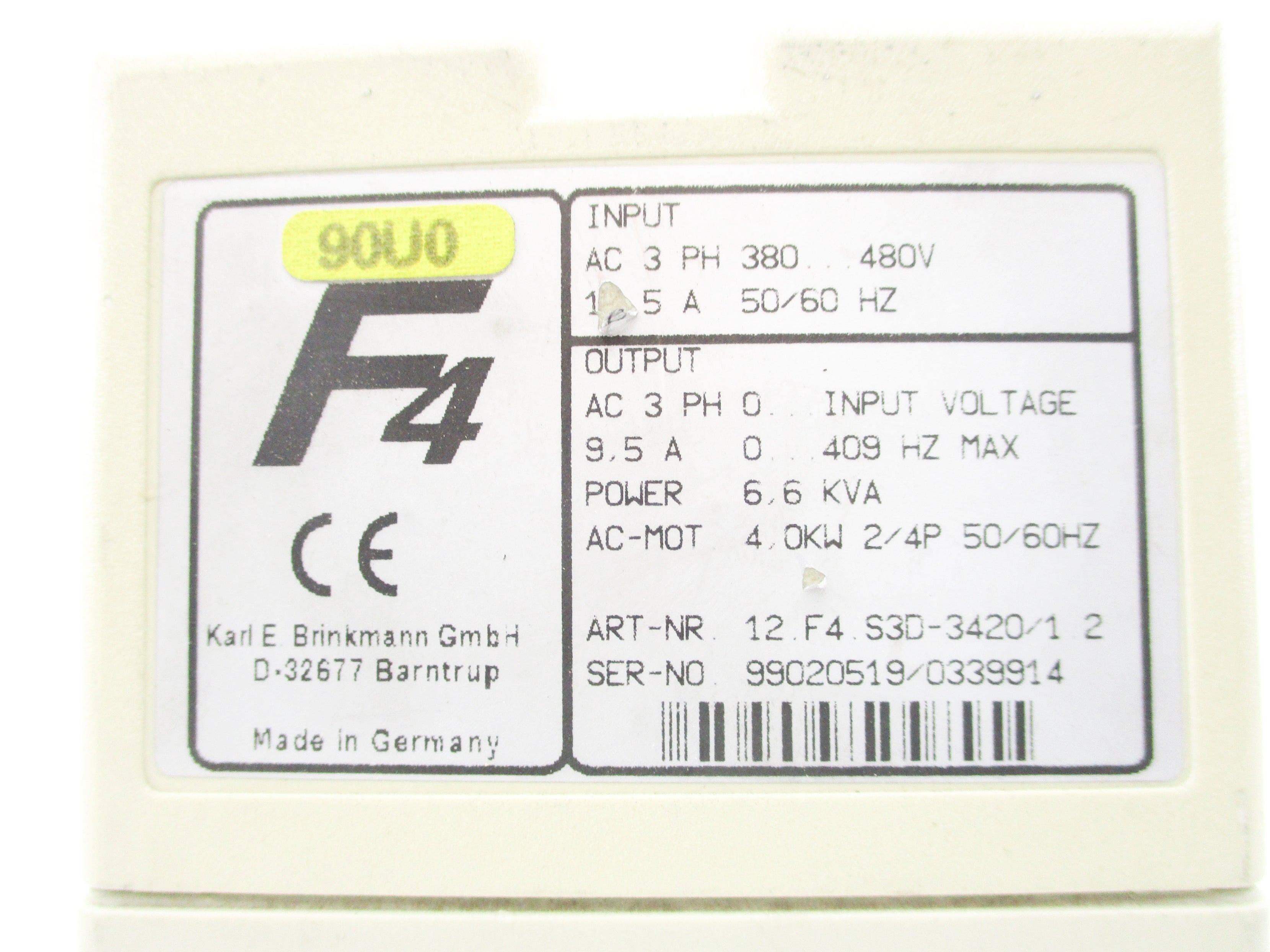 KEB 12.F4.S3D-3420/1.2 UNMP
