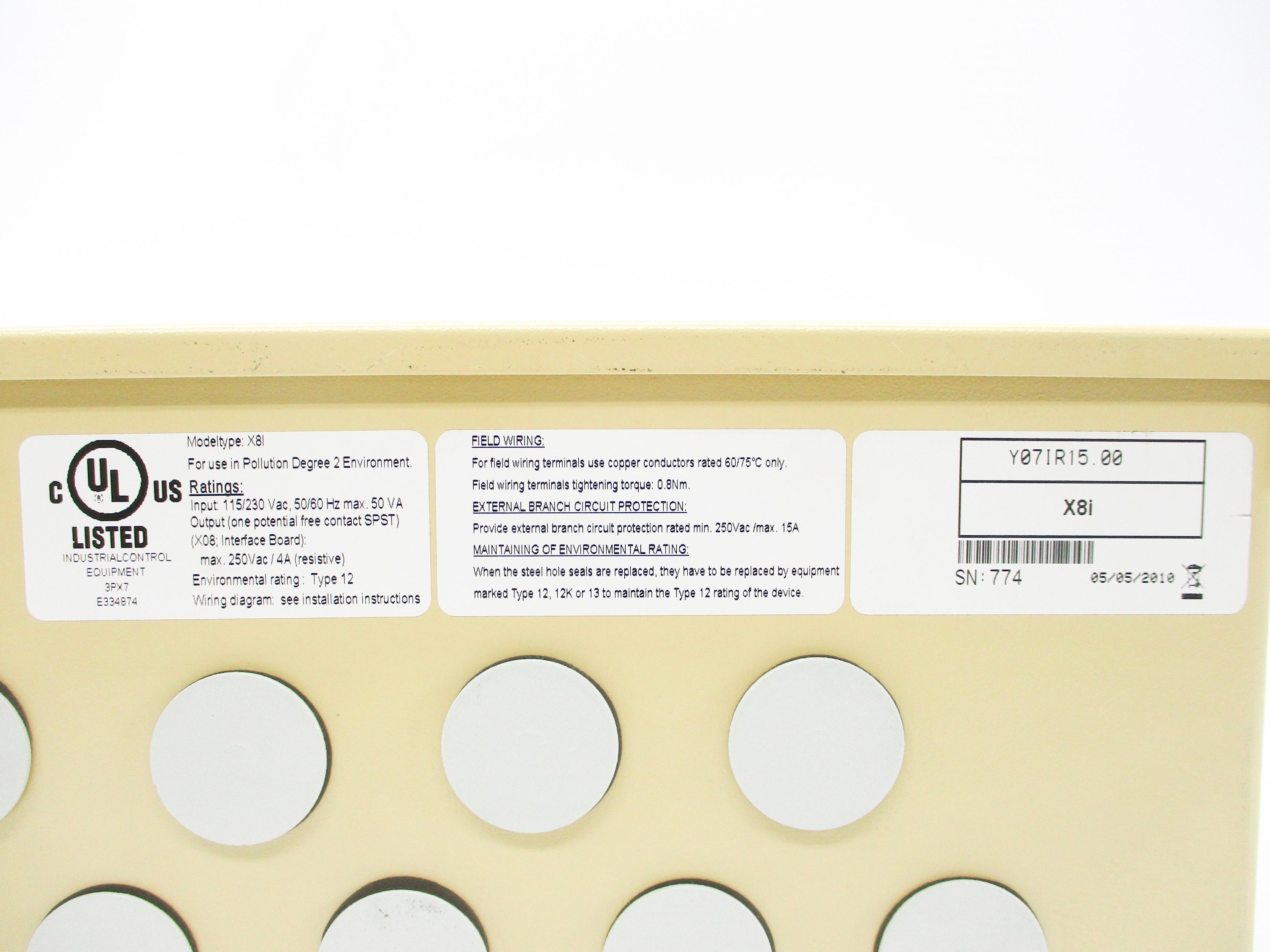 INGERSOLL RAND Y07IR15.00 NSNP