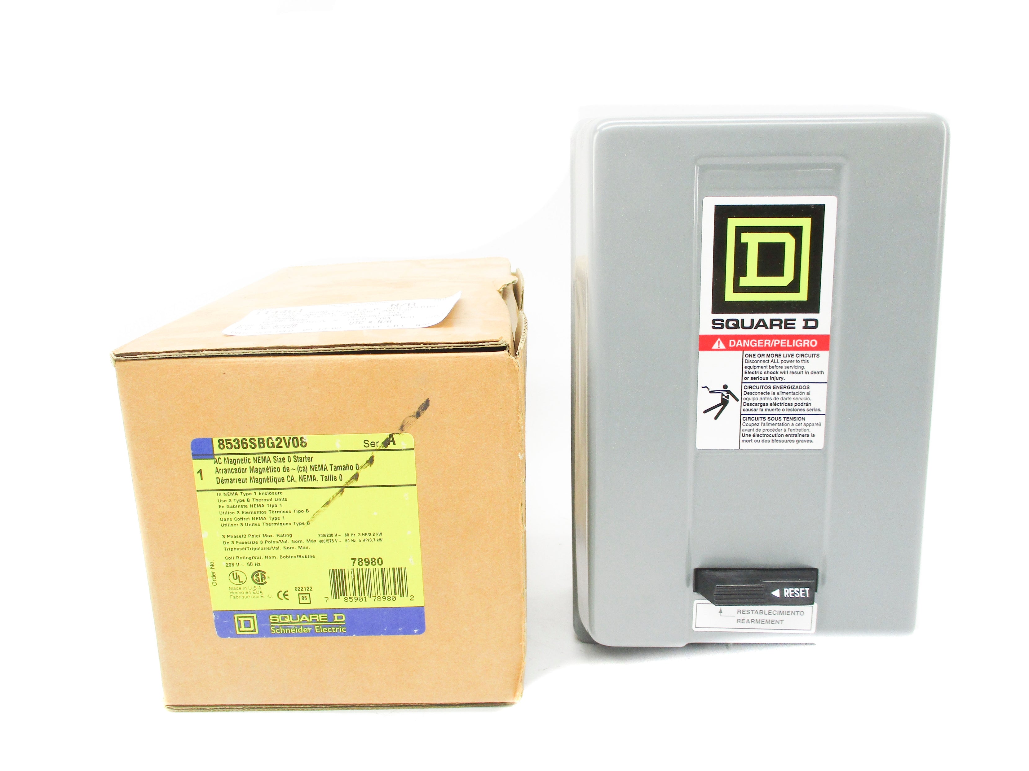 SQUARE D 8536SBG2V08 SER. A NSMP