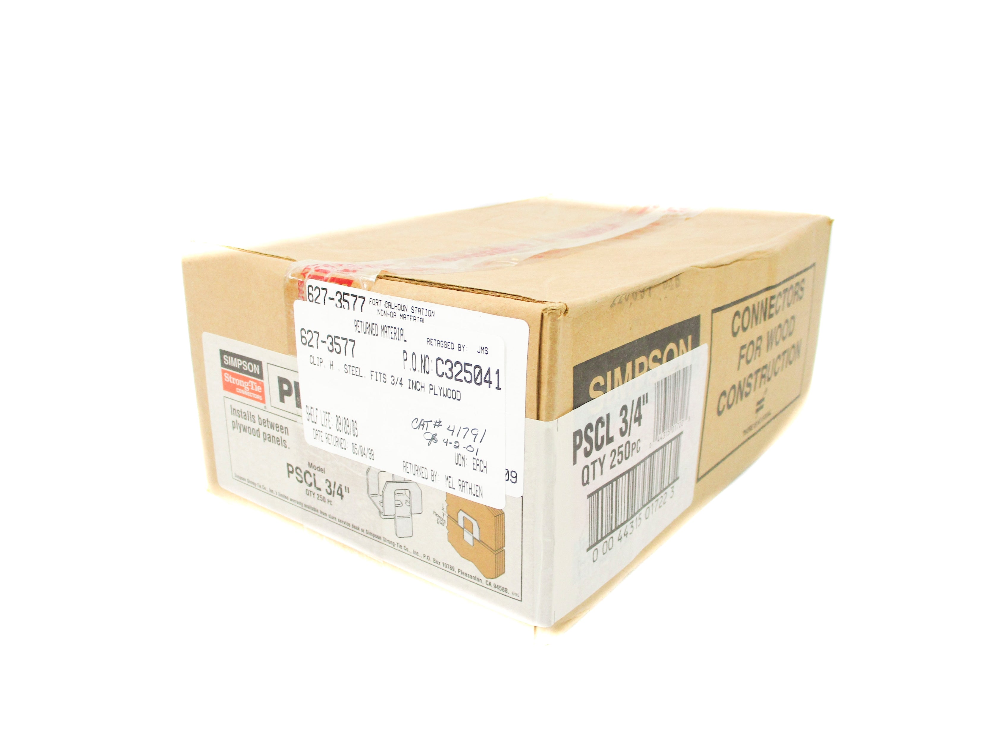 SIMPSON PSCL3/4" (PKG OF 250) NSMP