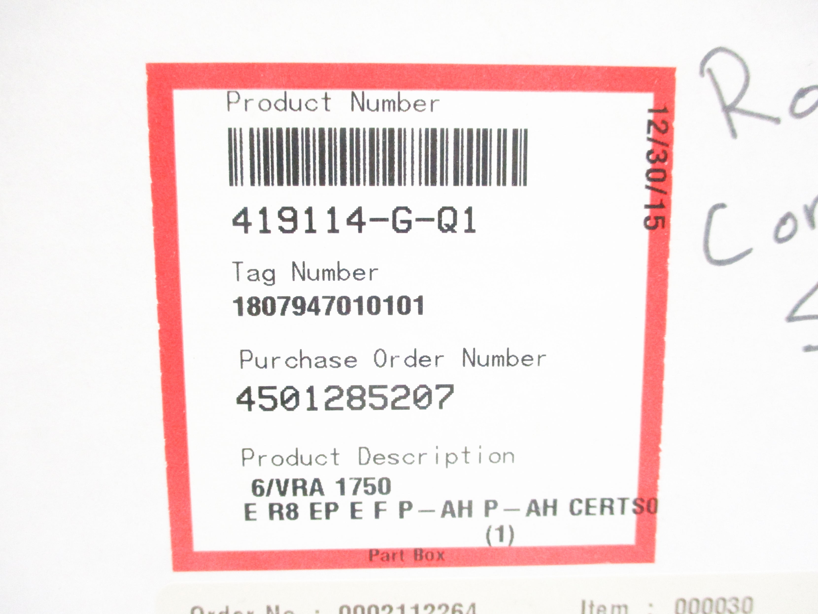 FLOWSERVE 419114-G-Q1 NSMP
