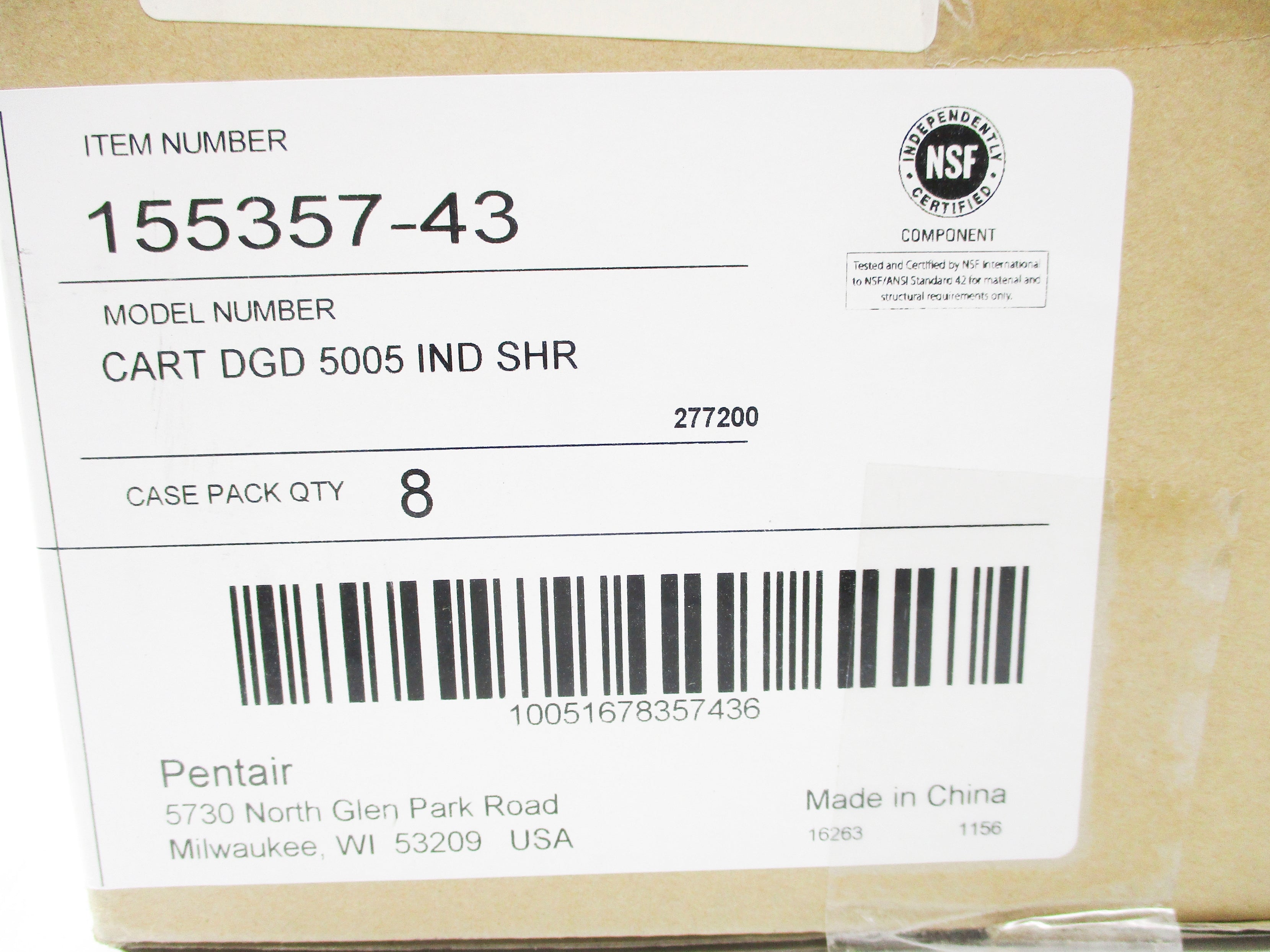 PENTAIR DGD-5005 (PKG OF 8) NSMP