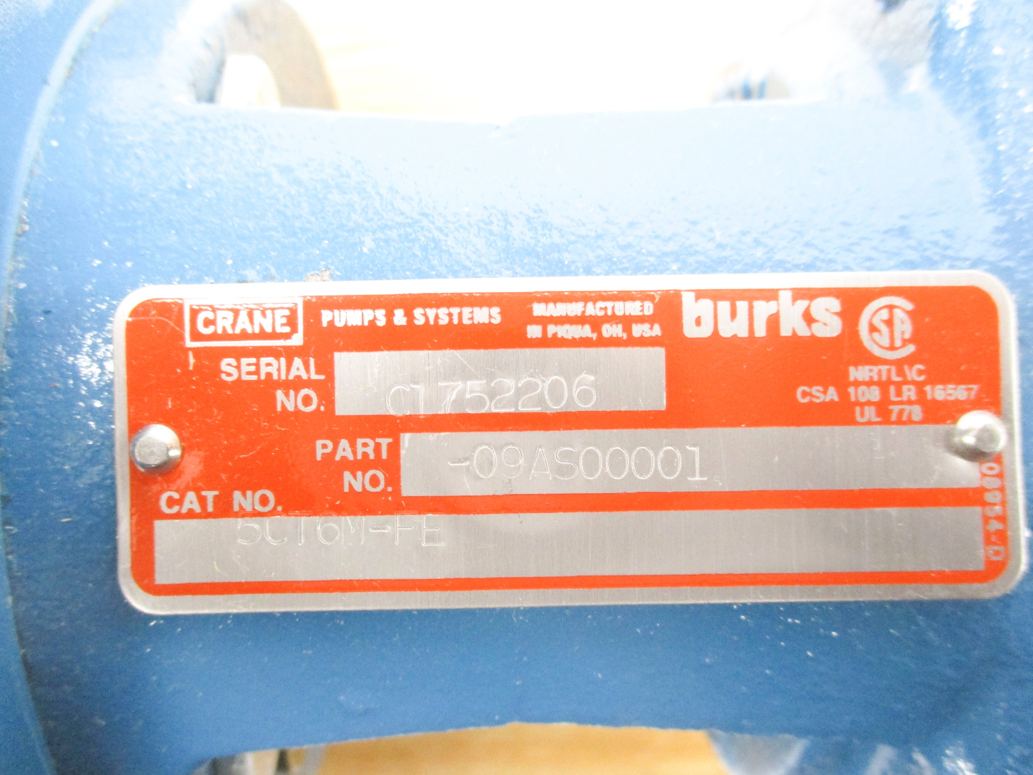 CRANE 09AS00001-5CT6M-FE NSMP