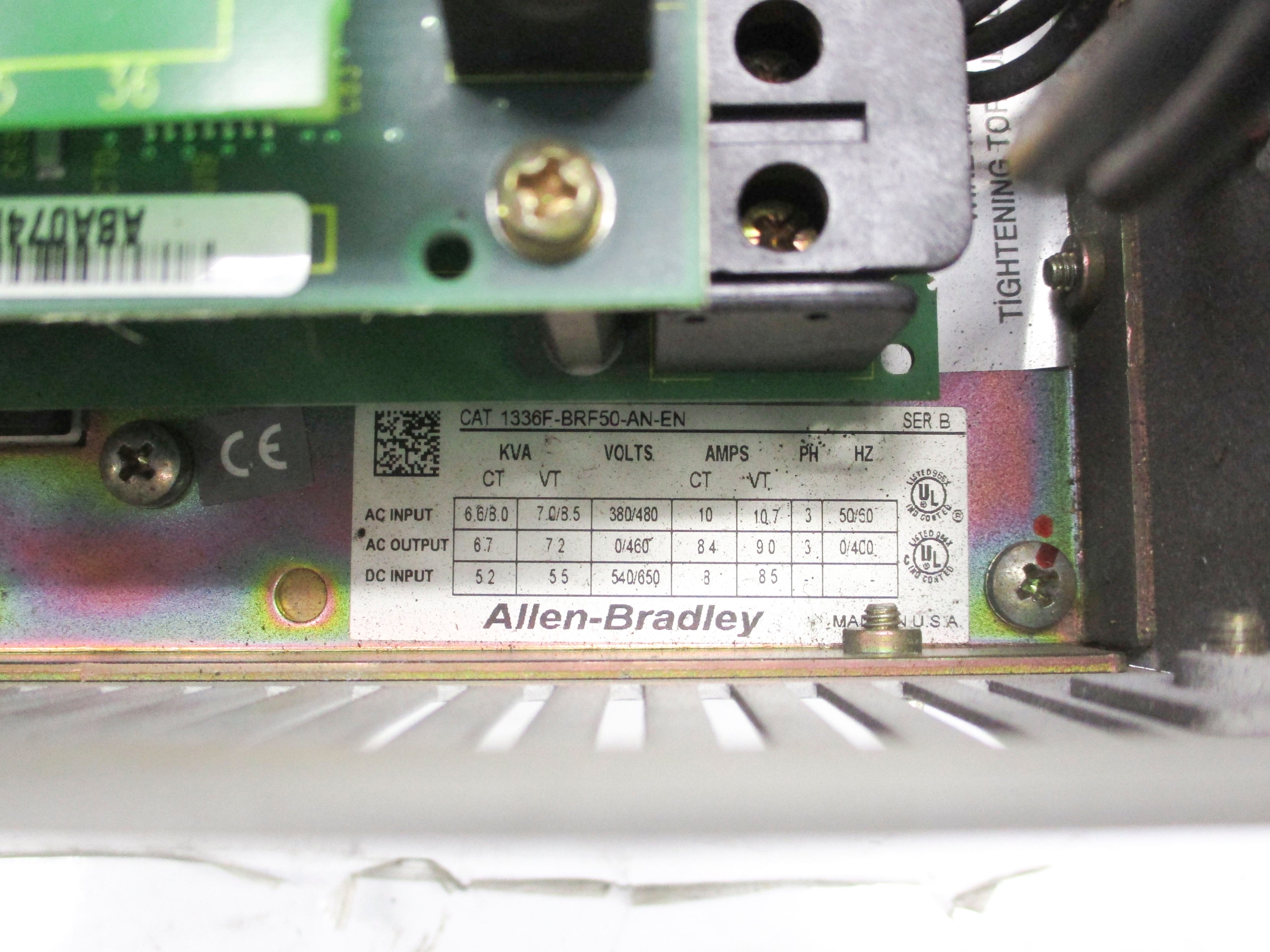 ALLEN BRADLEY 1336F-BRF50-AN-EN SER. B UNMP