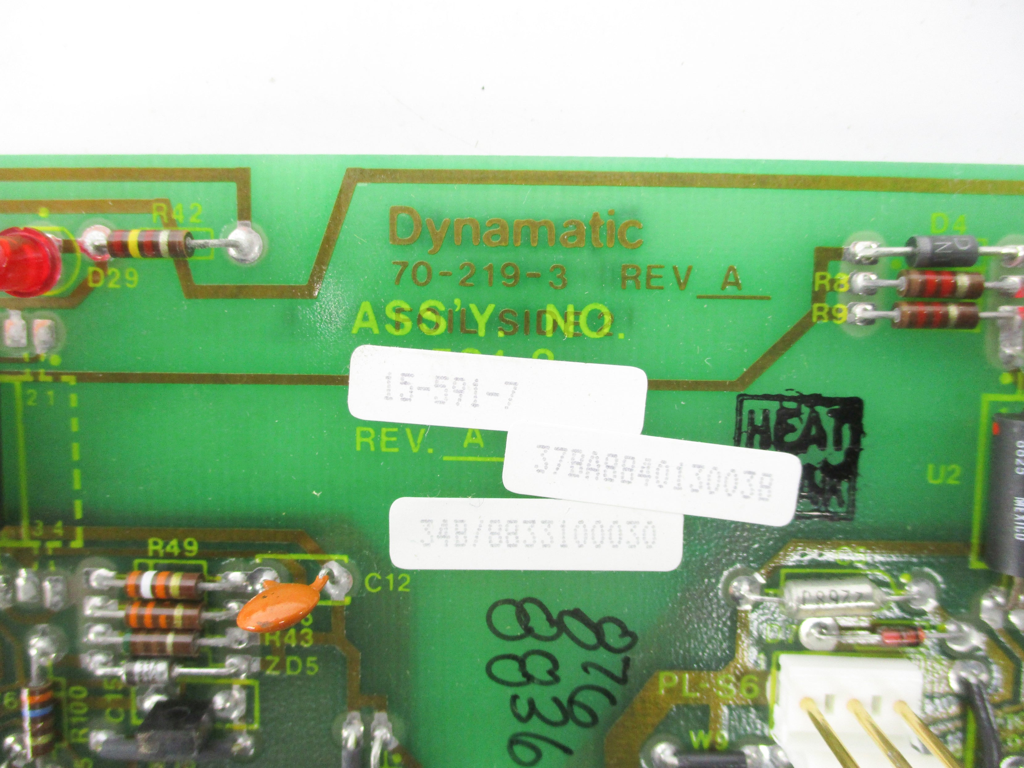 DYNAMATIC 70-219-3 15-591-7 REV. A NSNP