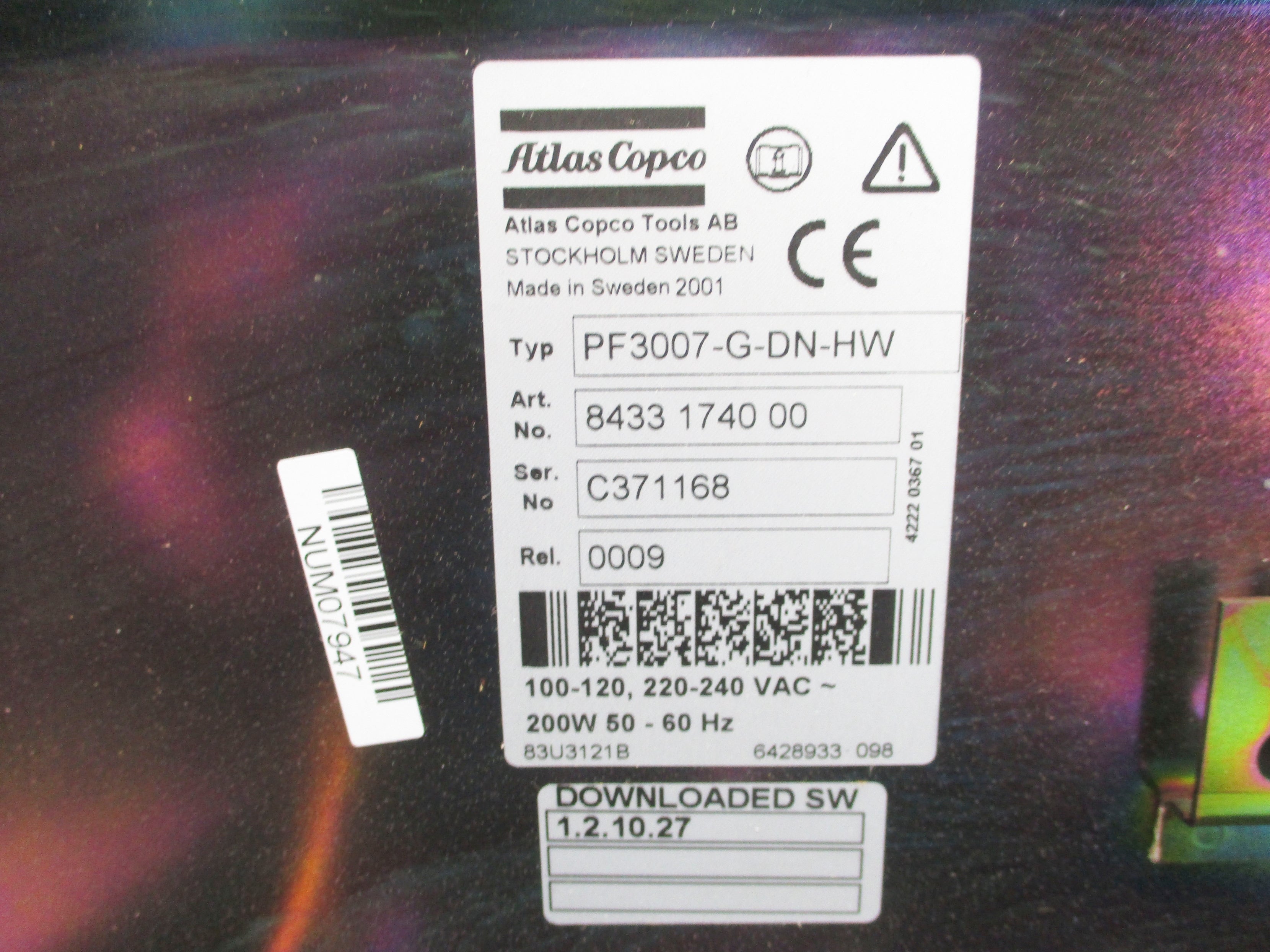 ATLAS COPCO PF3007-G-DN-HW (NO KEY) NSMP