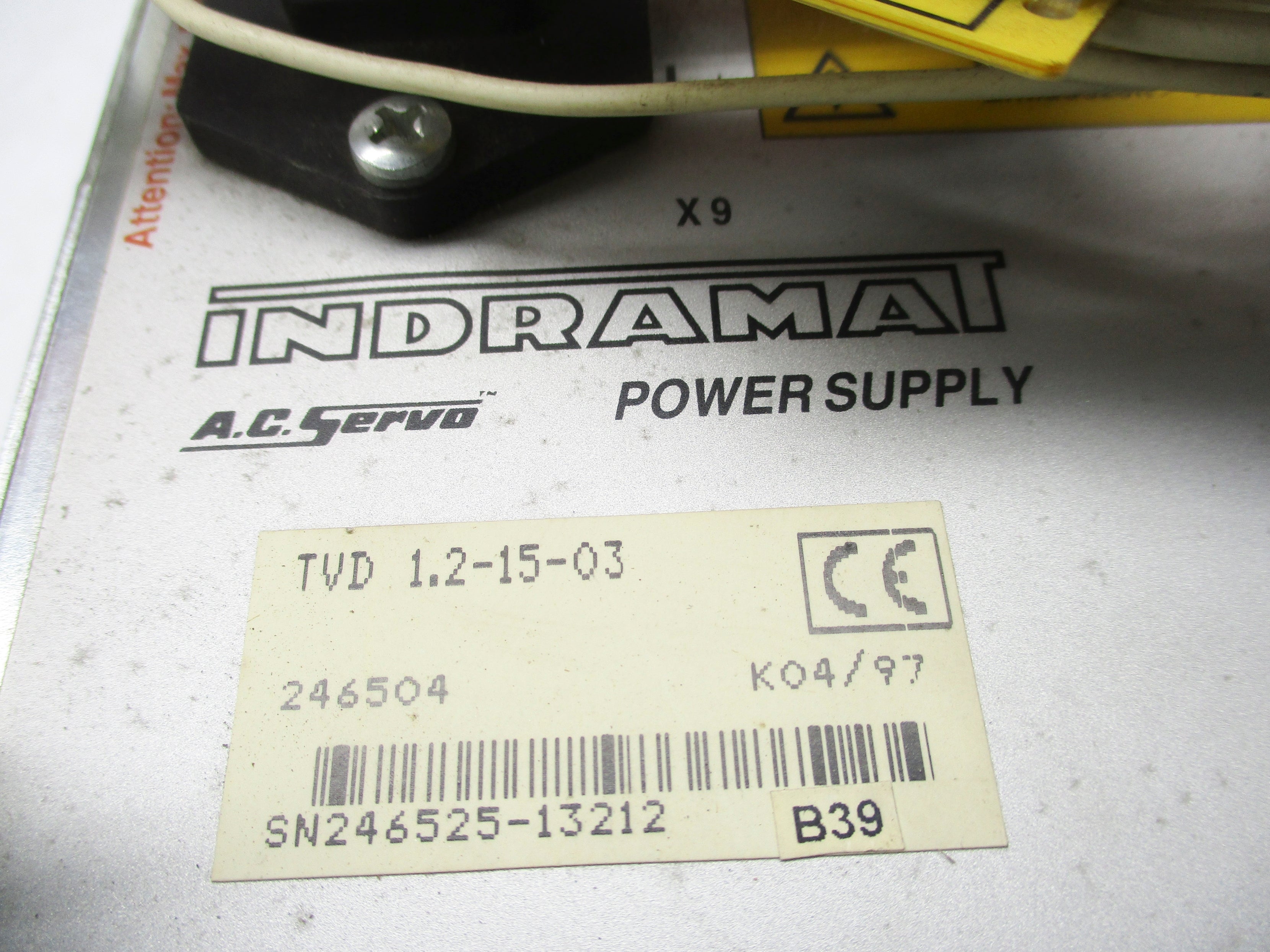 INDRAMAT TVD1.2-15-03 (AS PICTURED) UNMP