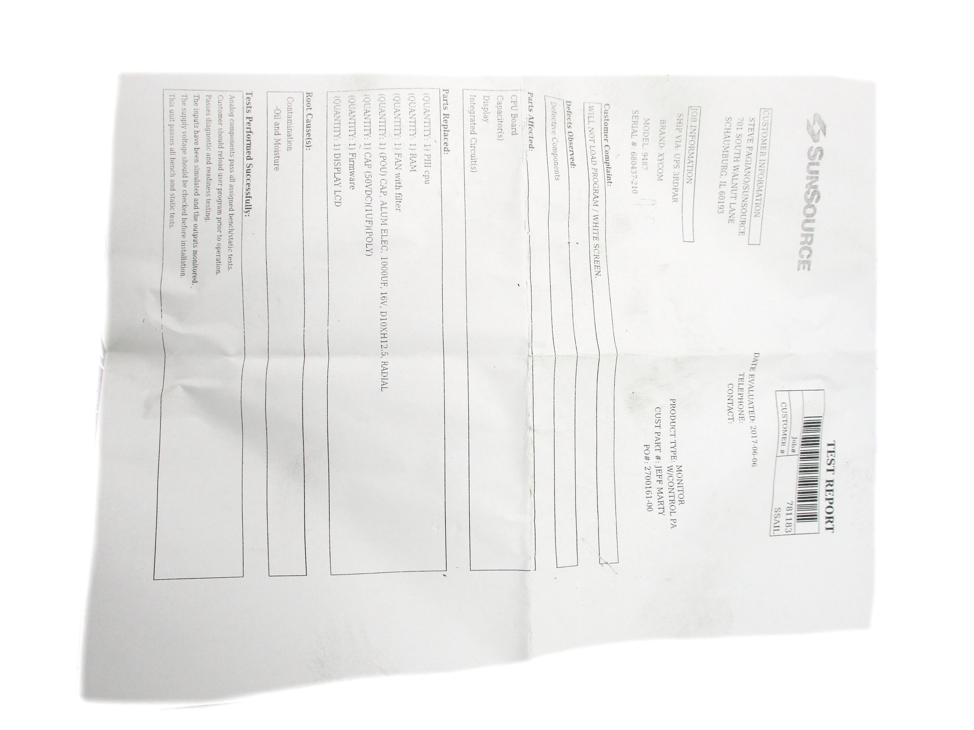XYCOM 9487-47B1319020000 REMAN