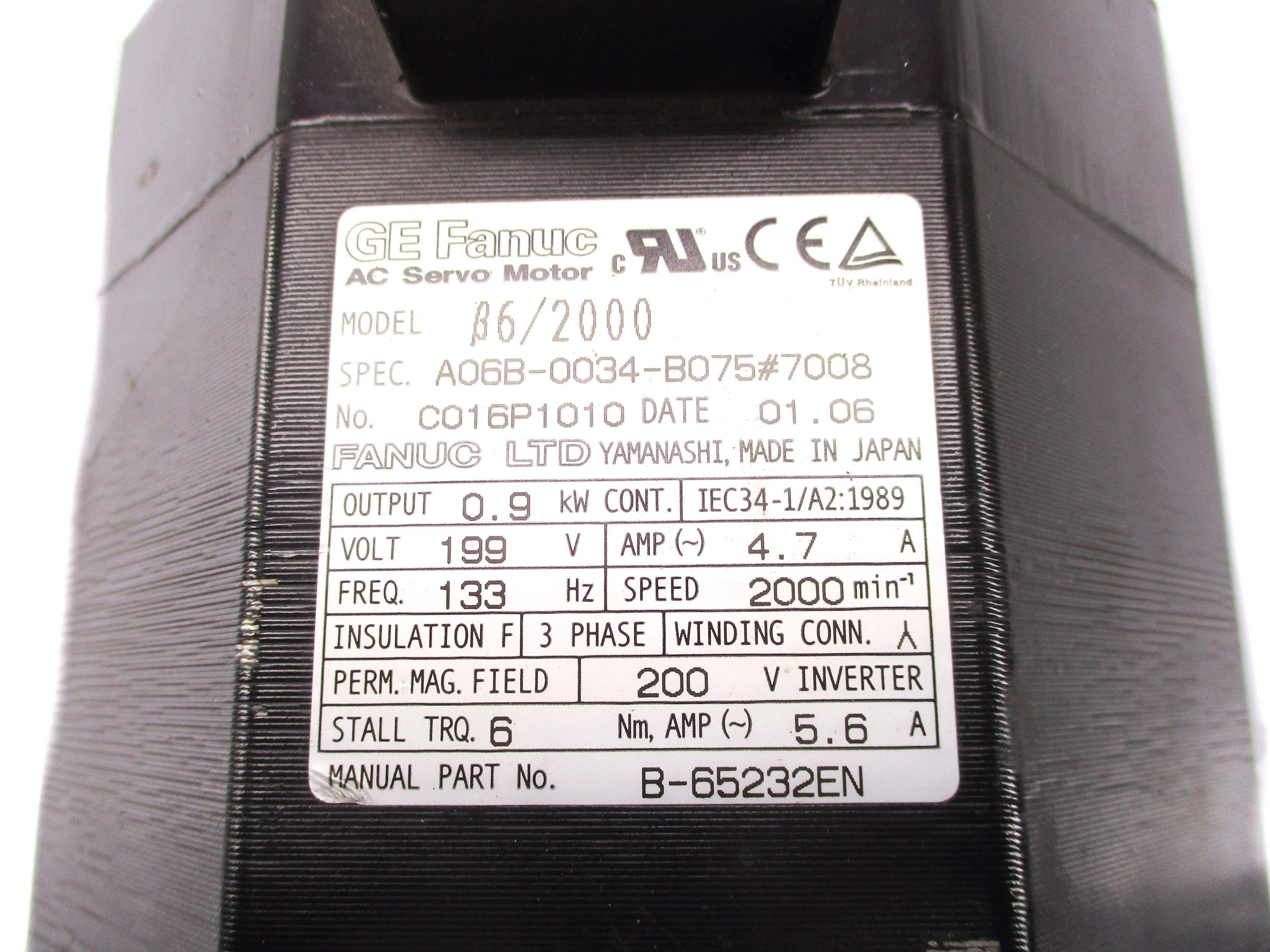 GE FANUC A06B-0034-B075#7008 UNMP
