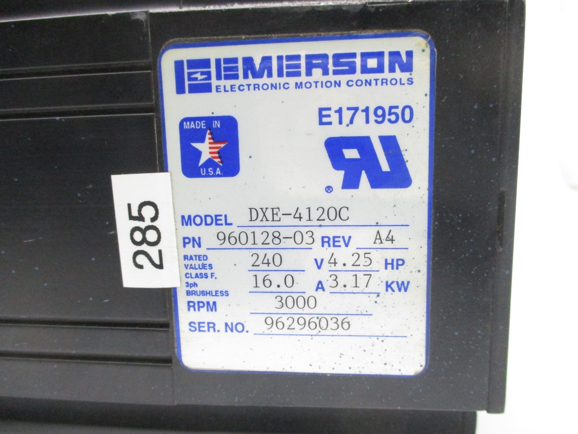 EMERSON DXE-4120C 960128-03 UNMP
