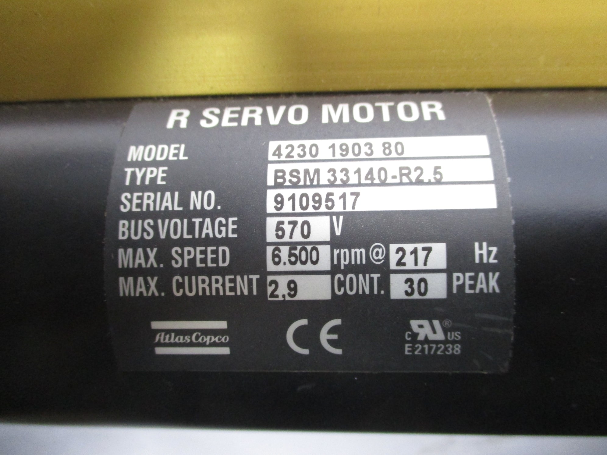 ATLAS COPCO 4230190380 BSM33140-R2.5 78V 30A NSNP
