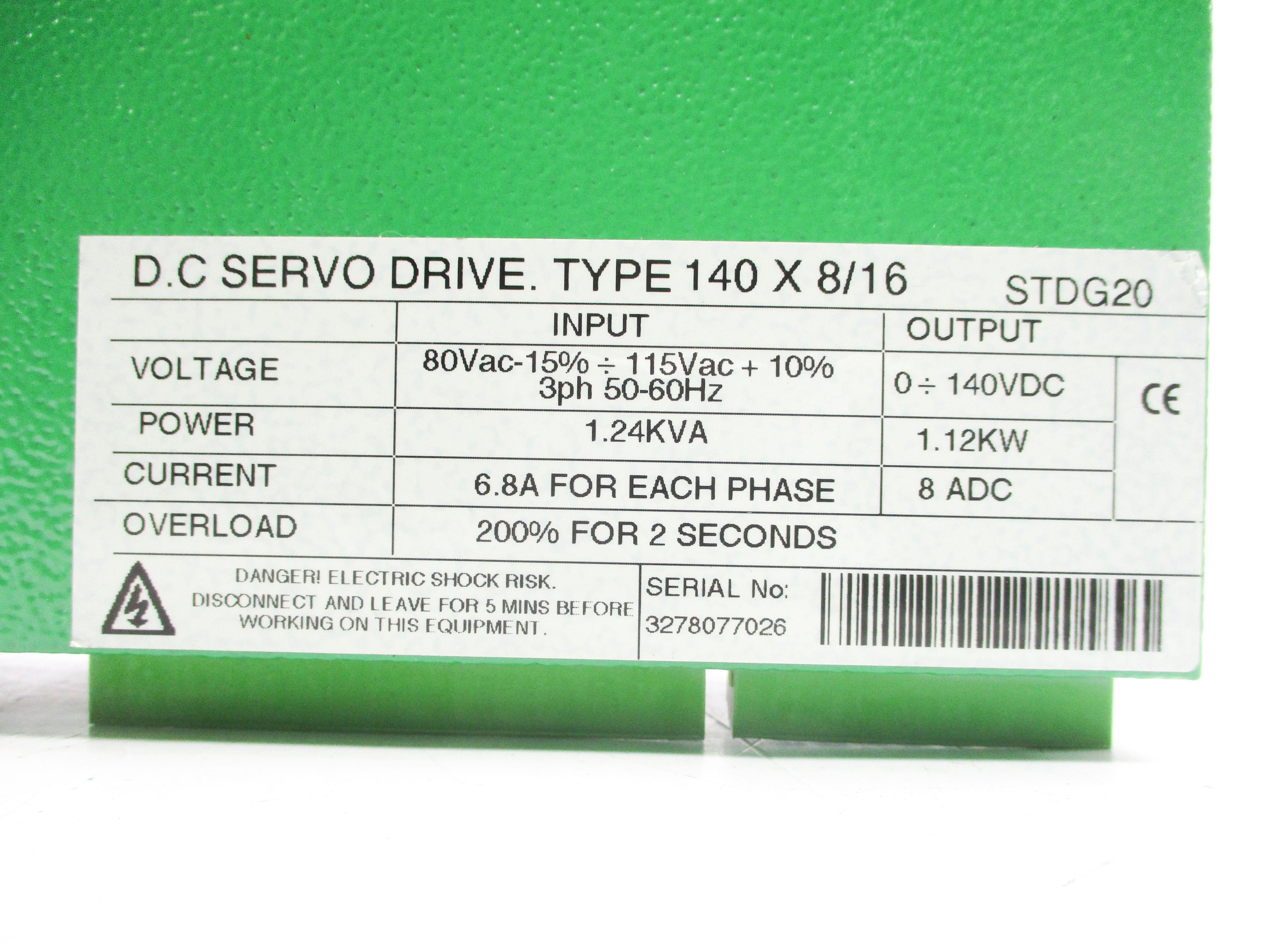 CONTROL TECHNIQUES MAESTRODCD140X8/16 NSMP