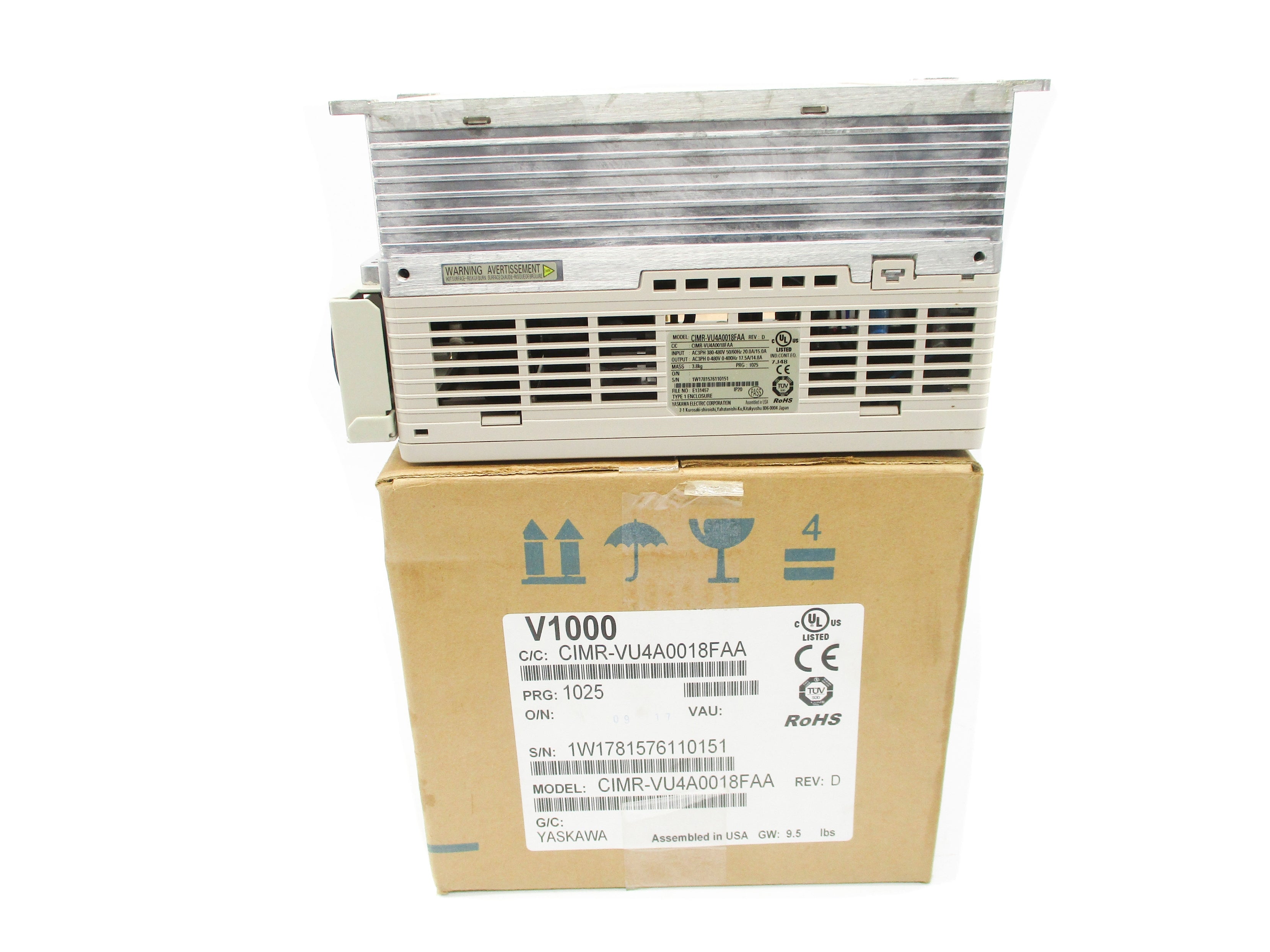 YASKAWA CIMR-VU4A0018FAA 380-480V 15.0/20.0A NSMP