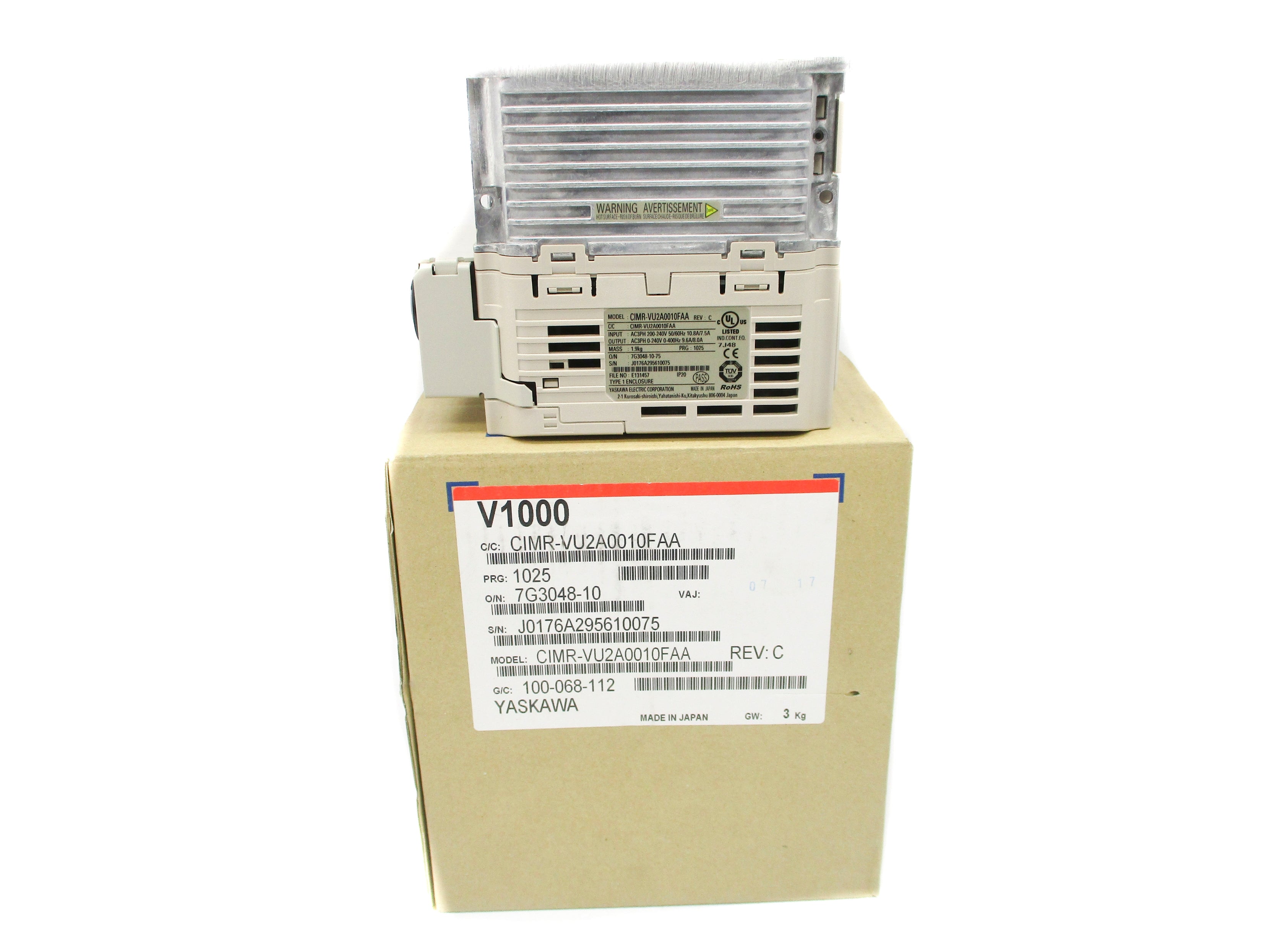 YASKAWA CIMR-VU2A0010FAA NSMP