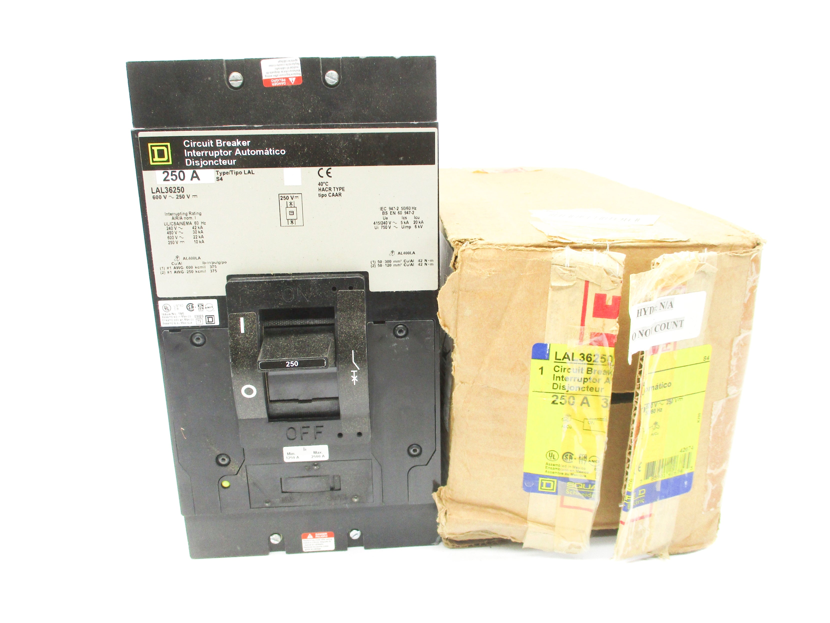 SQUARE D LAL36250 250A 600V NSMP
