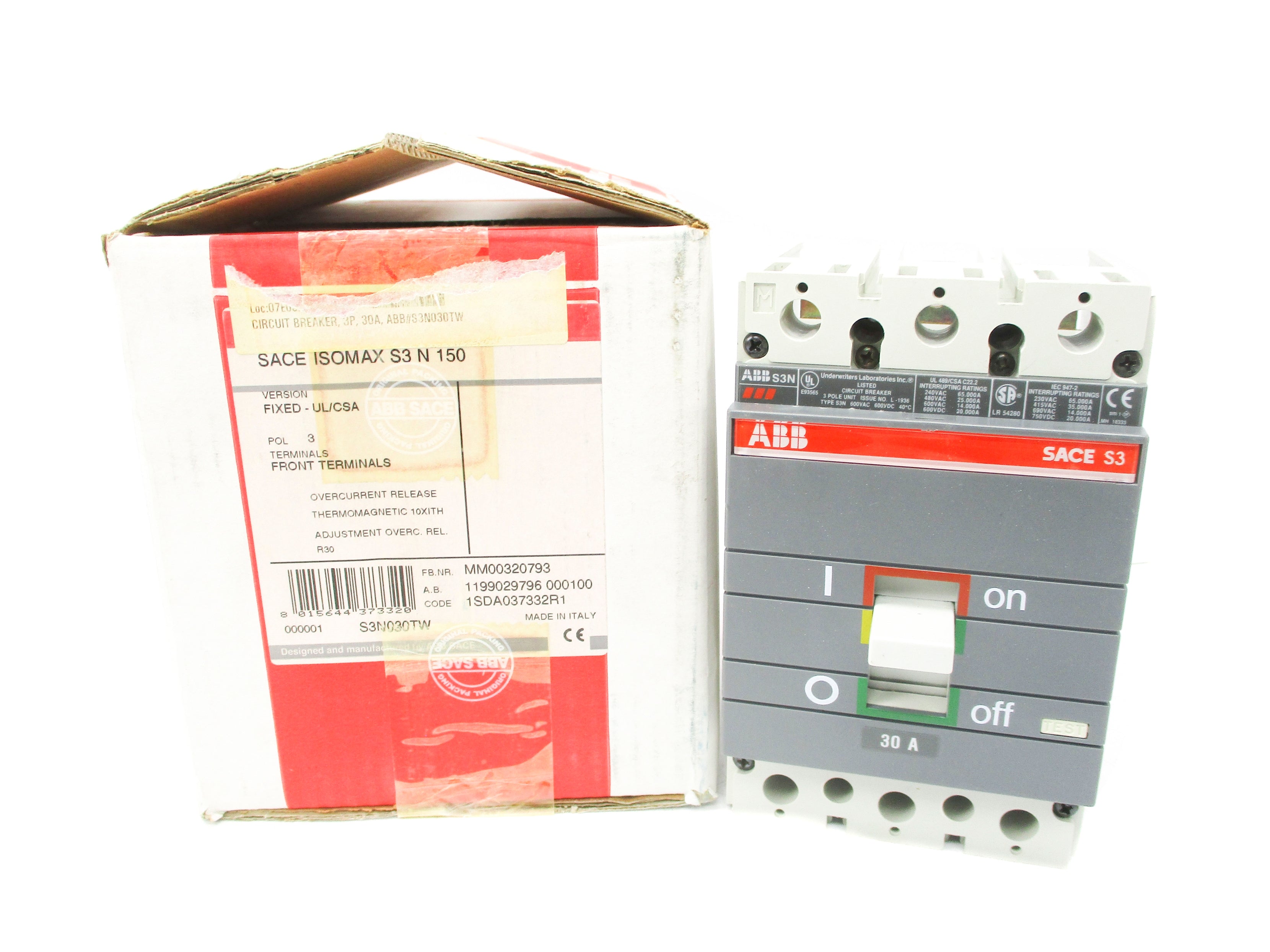 ABB 1SDA037332R1 30A 600VAC NSMP