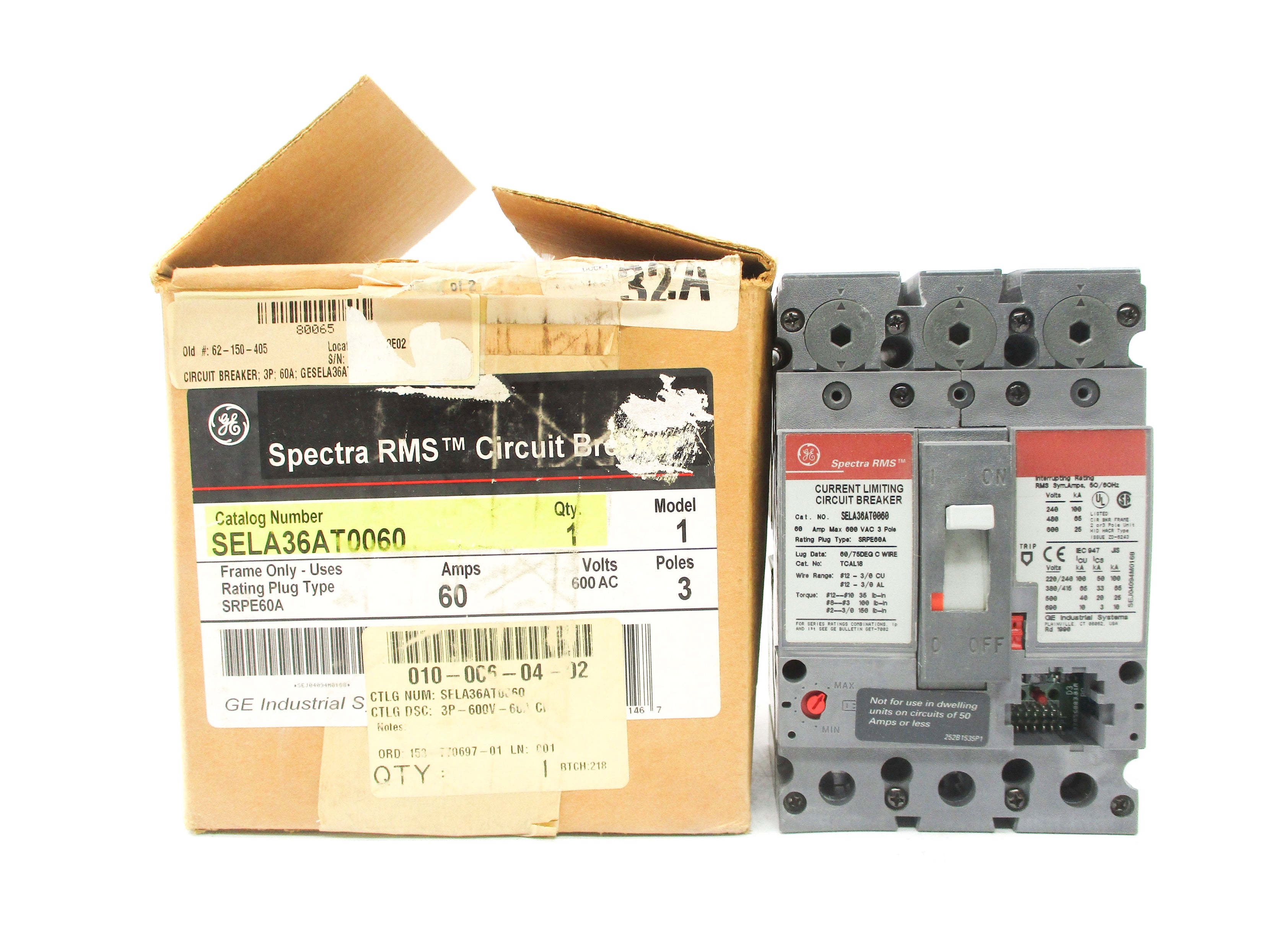 GENERAL ELECTRIC SELA36AT0060 60A 600V NSMP
