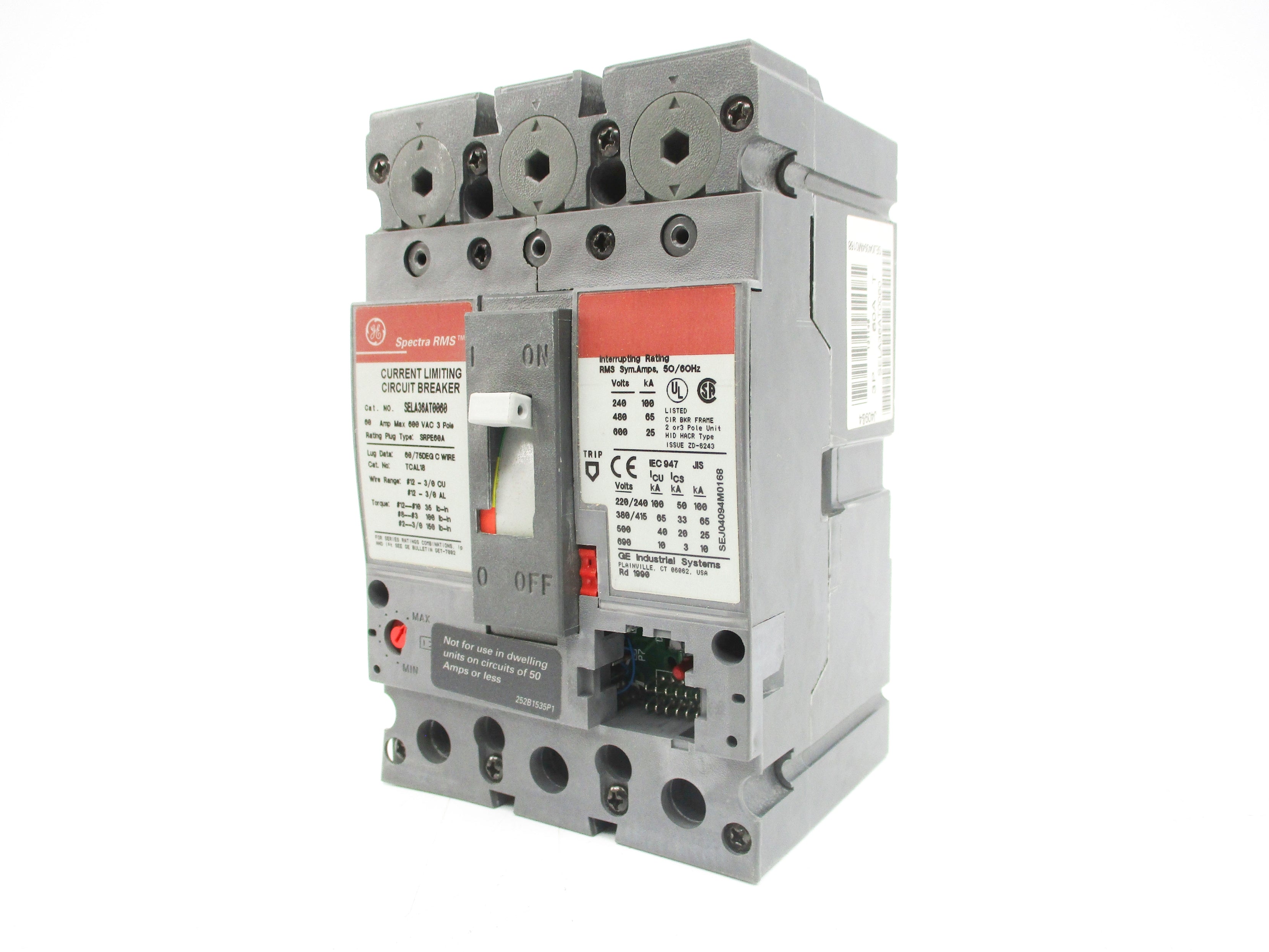 GENERAL ELECTRIC SELA36AT0060 60A 600V NSMP