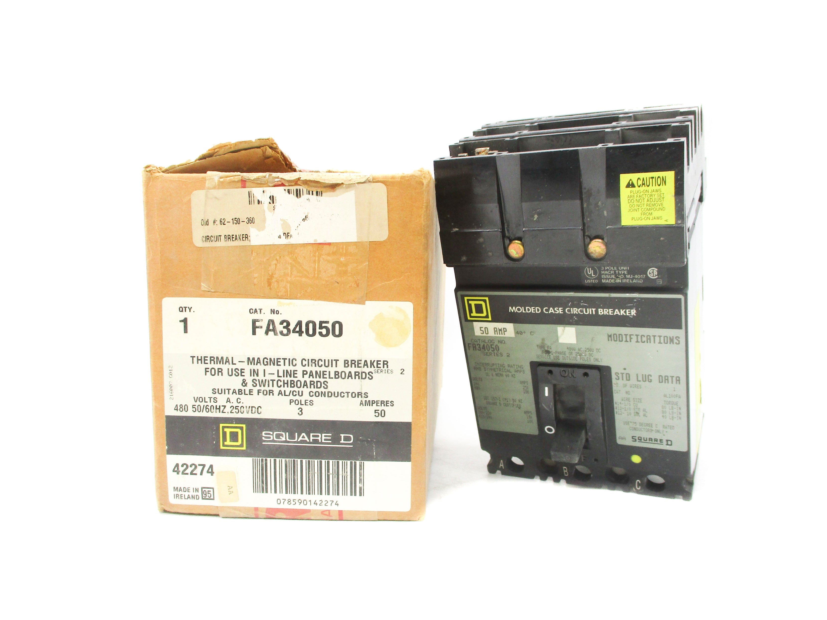 SQUARE D FA34050 SER. 2 480V 50A NSMP