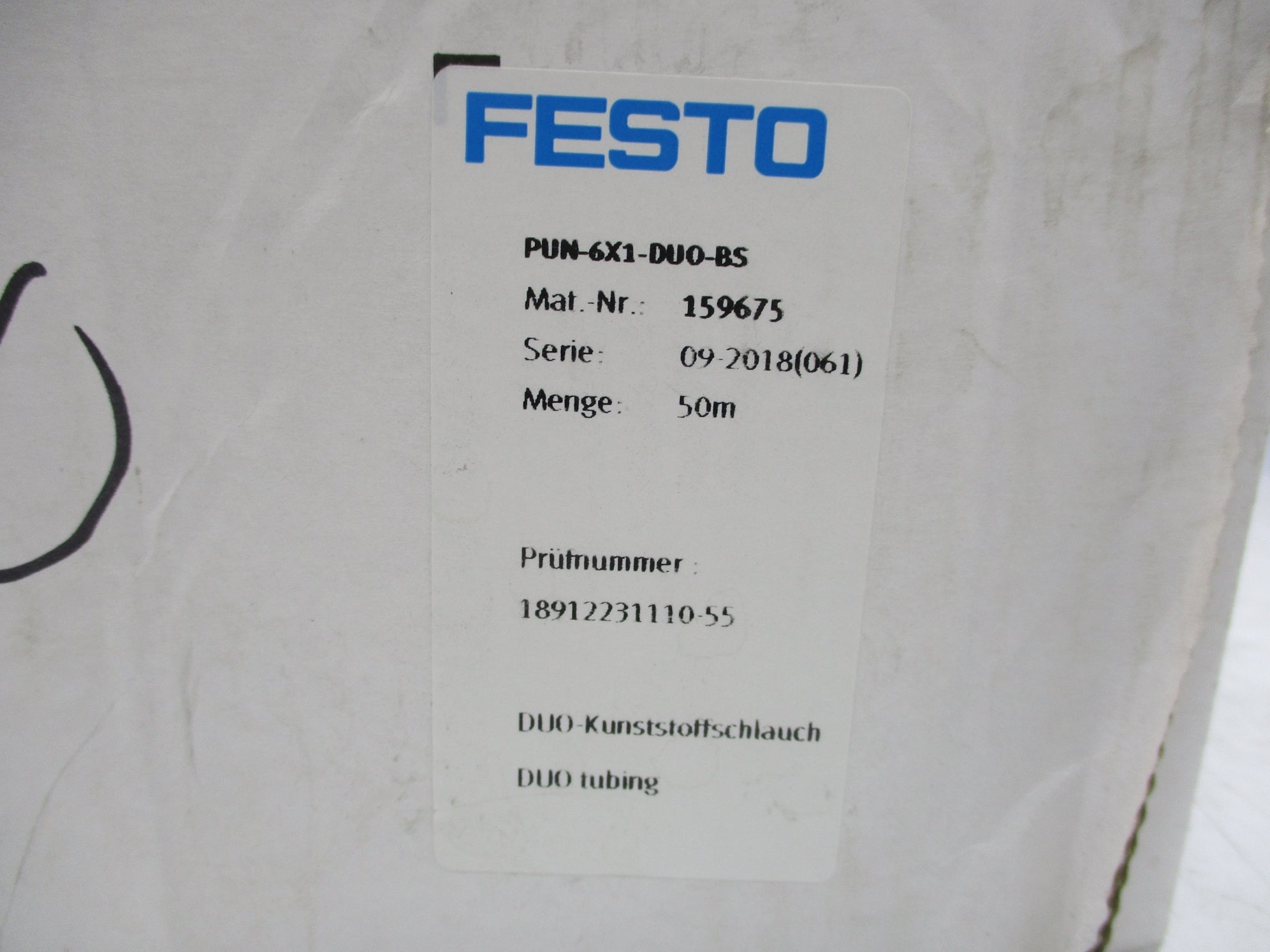 FESTO PUN-6X1-DUO-BS 50M 159675 NSMP