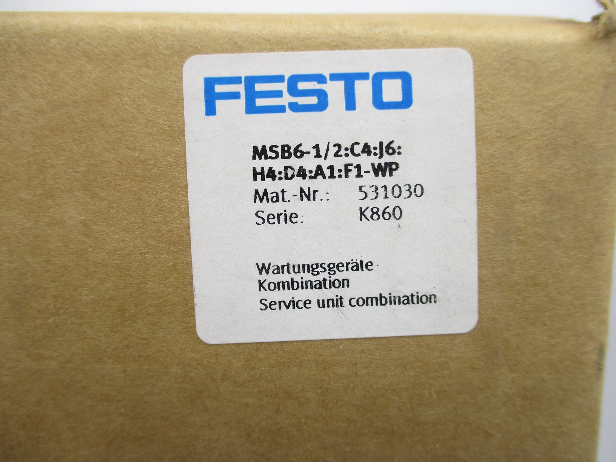 FESTO MSB6-1/2:C4:J6:H4:D4:A1:F1-WP NSMP