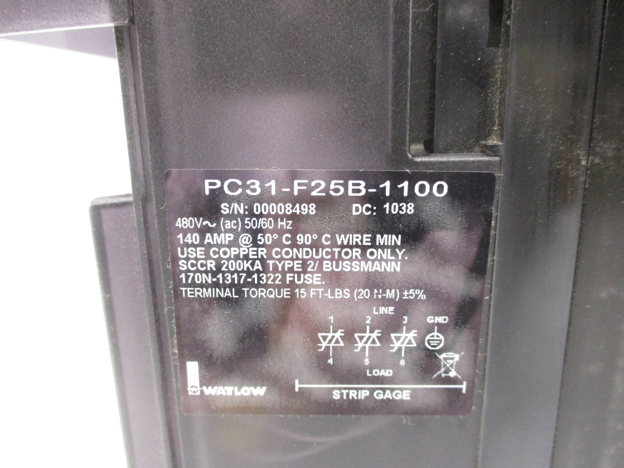 WATLOW PC31-F25B-1100 NSNP