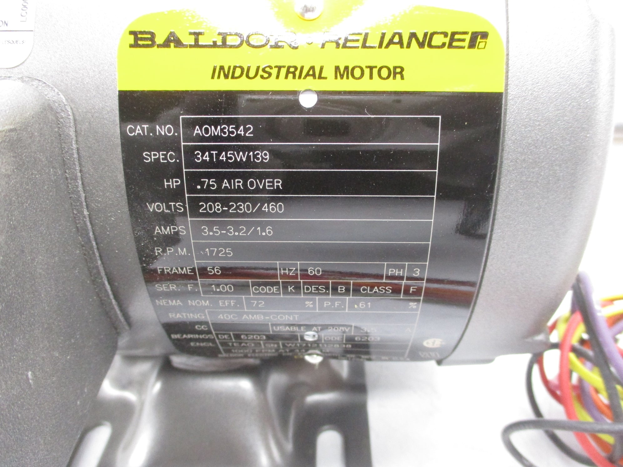 BALDOR AOM3542 NSNP