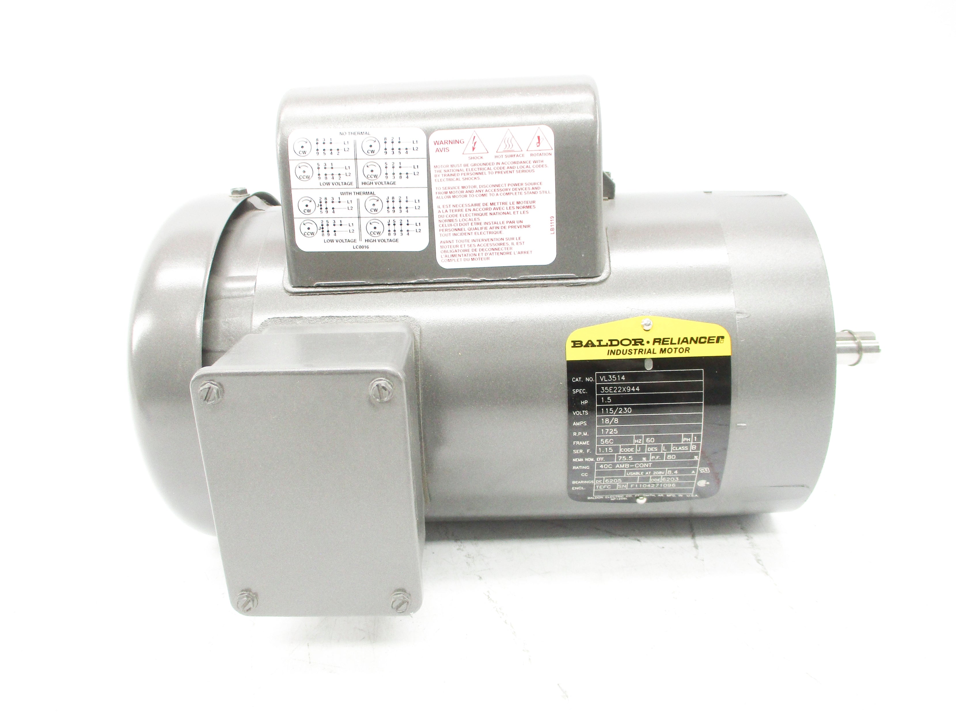 BALDOR VL3514 NSNP