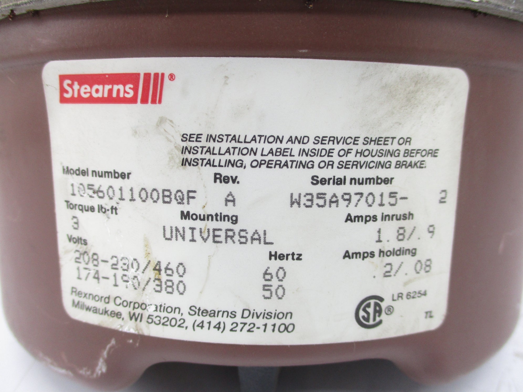 STEARNS 105601100BQF UNMP