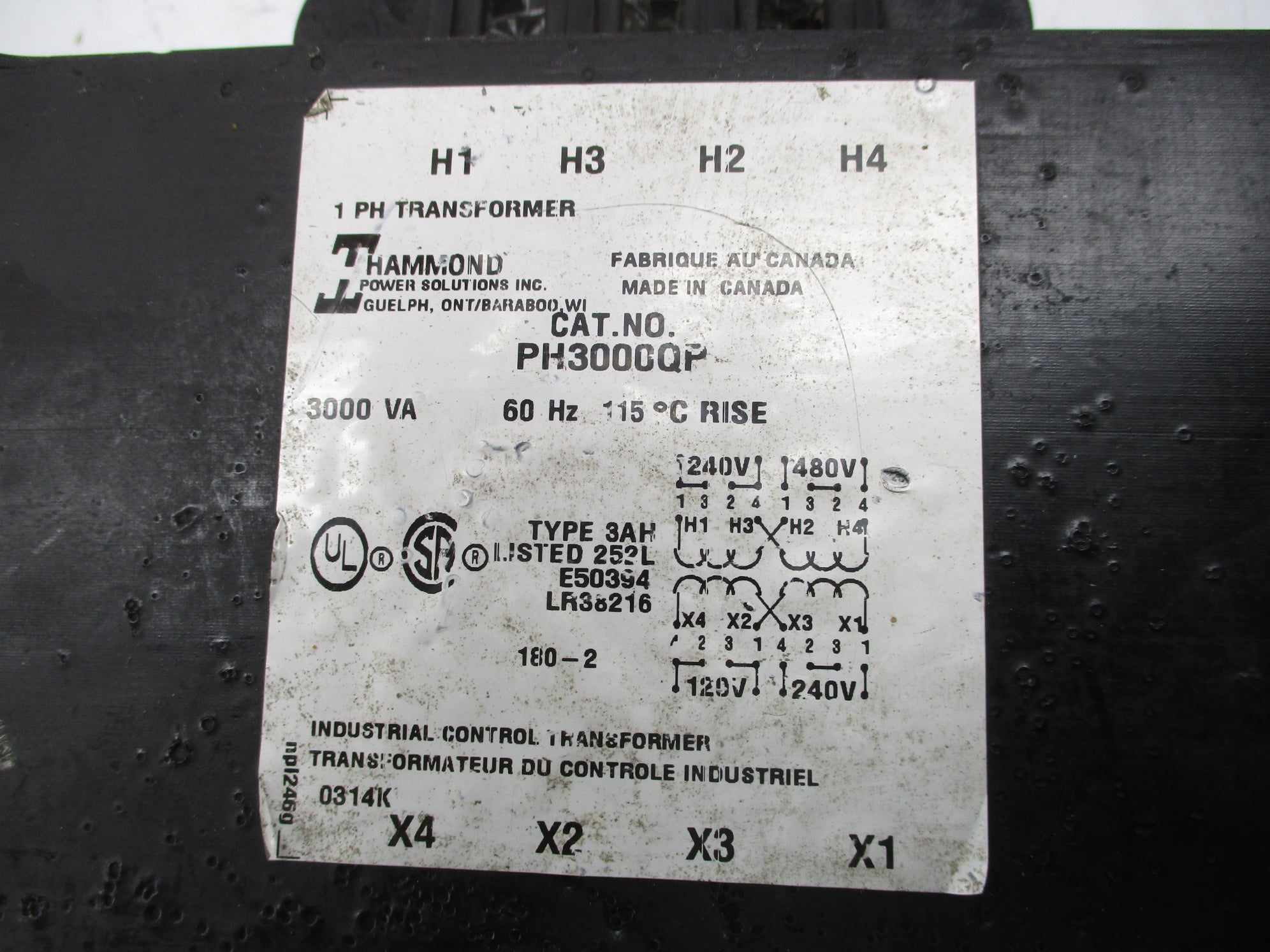 HAMMOND POWER SOLUTIONS PH3000QP 3000VA UNMP