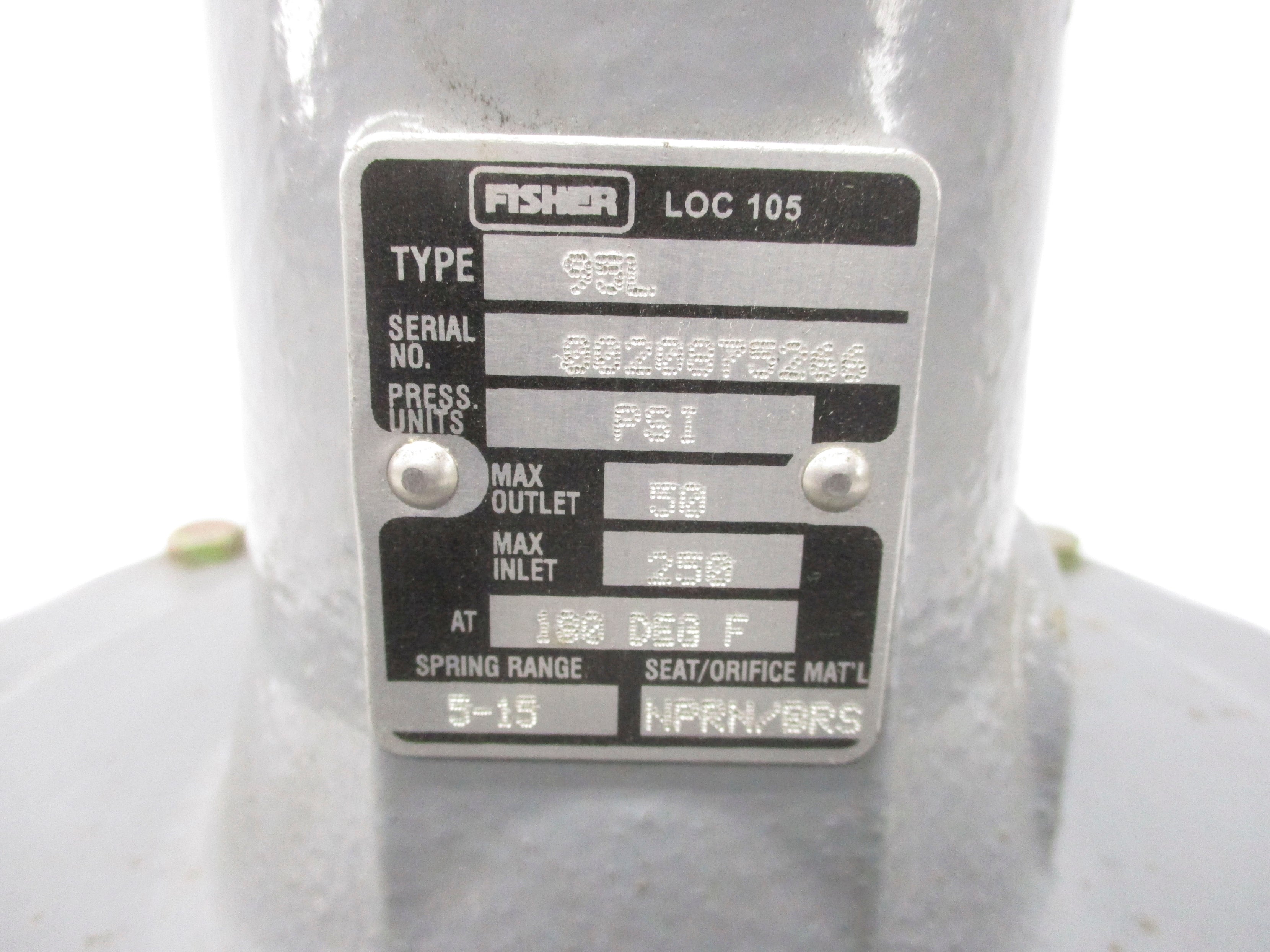 FISHER 95L 250PSI UNMP