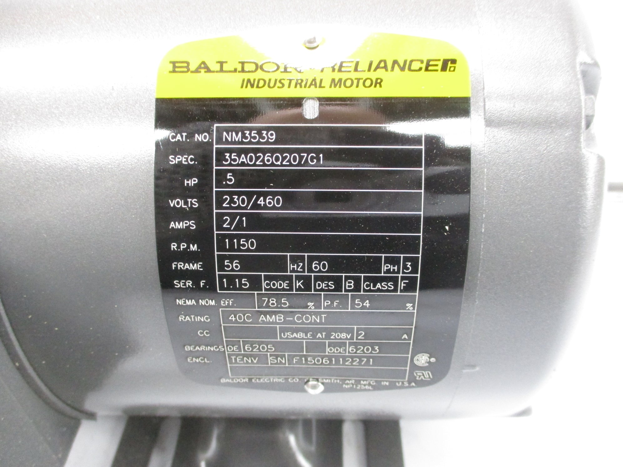 BALDOR NM3539 NSNP