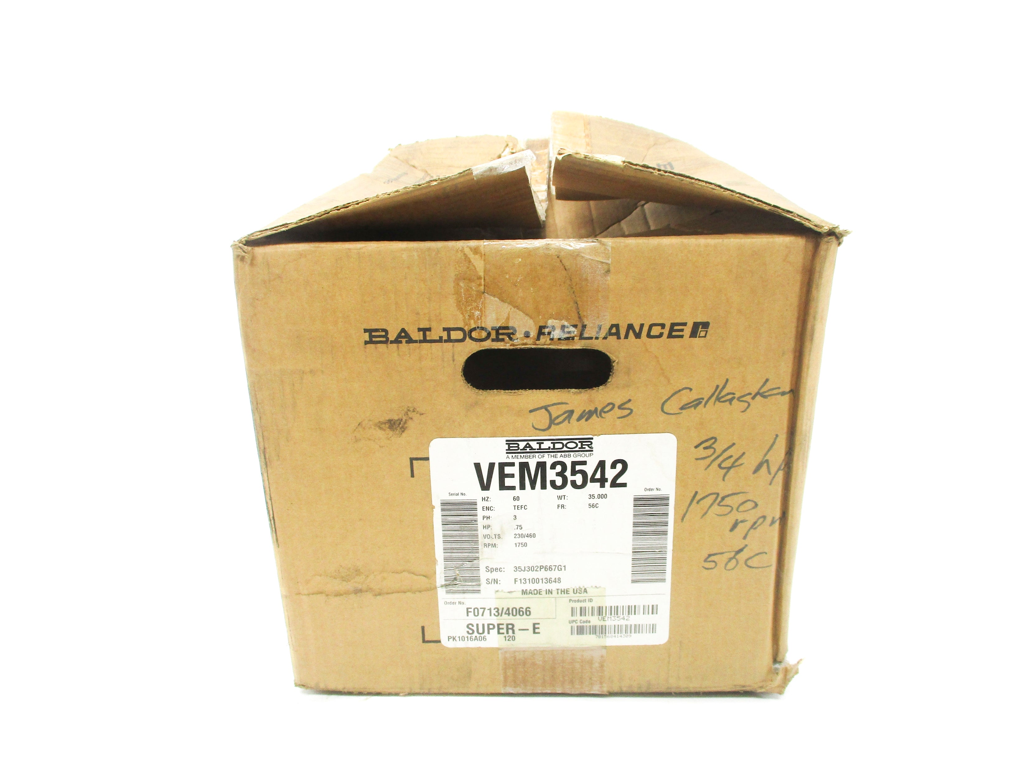 BALDOR VEM3542 NSMP