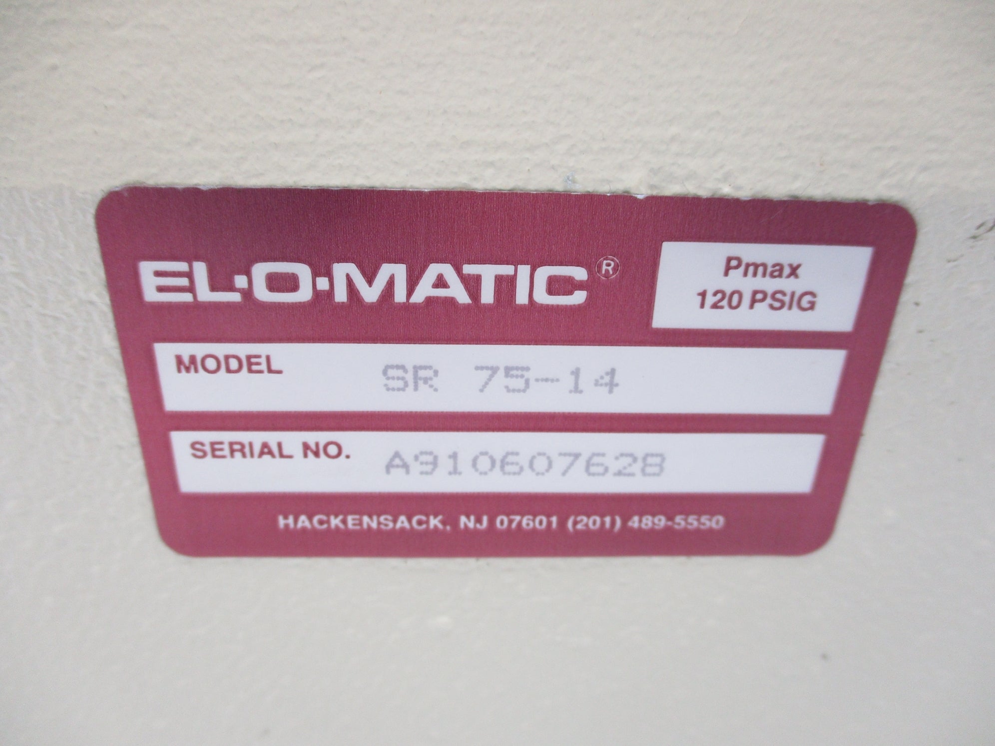 ELO-MATIC SR75-14 120PSI NSNP