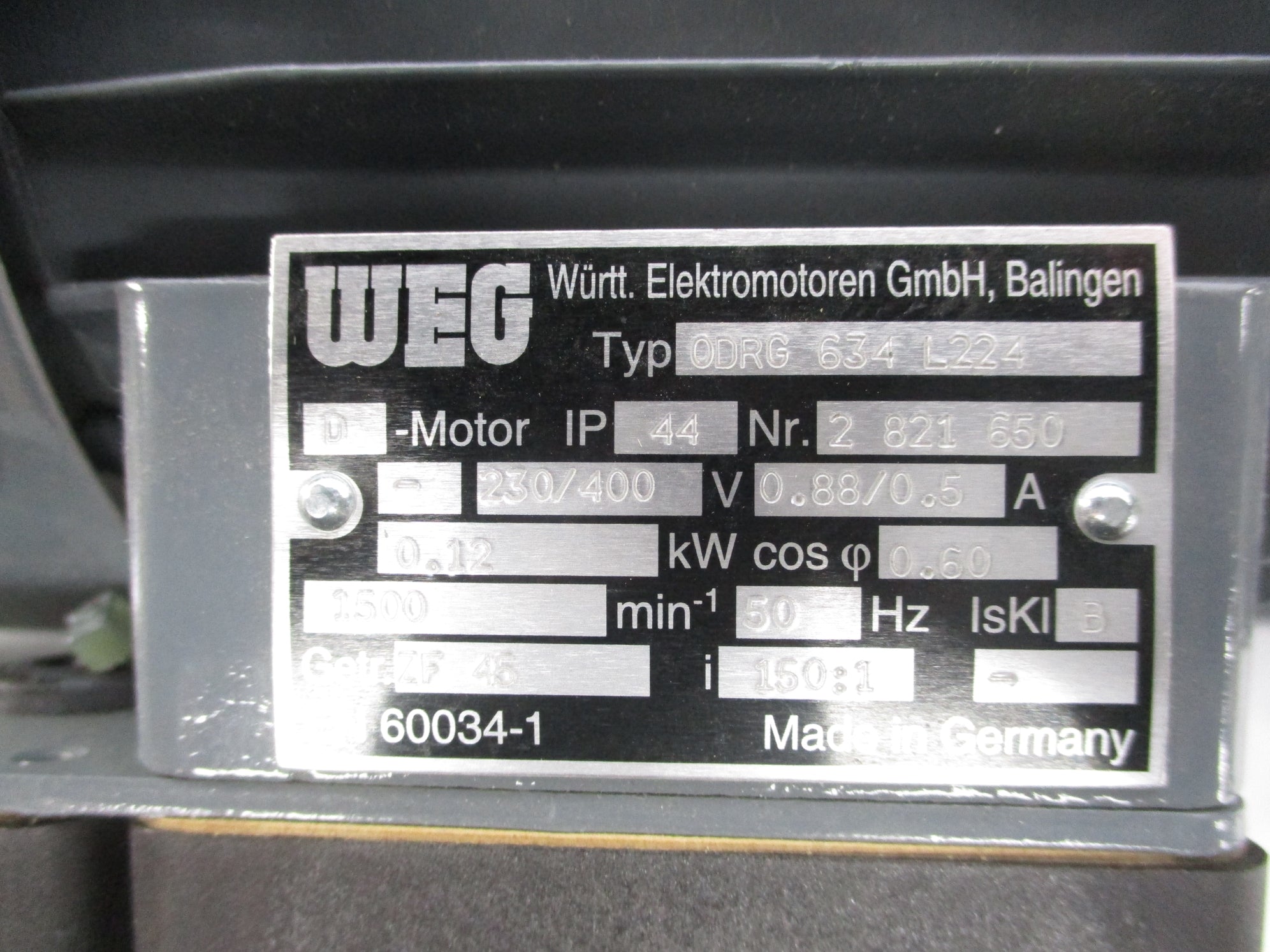 WEG ODRG634L224 2S001126 NSNP