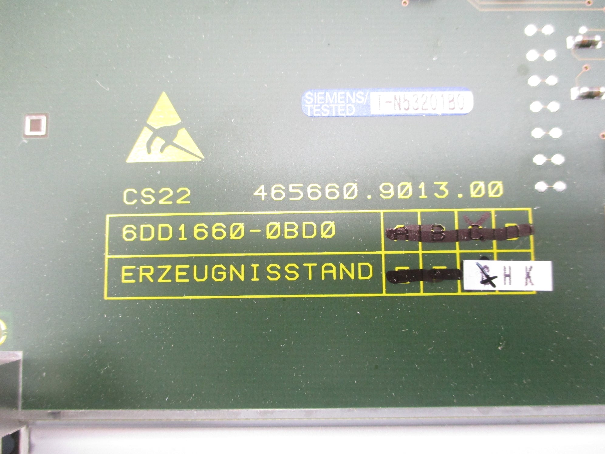 SIEMENS 6DD1660-0BD0 REV. G NSMP