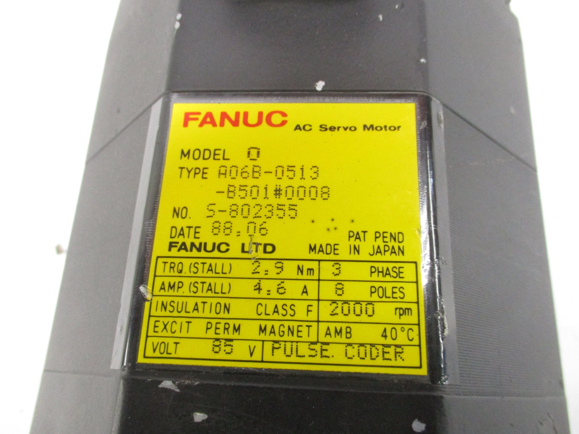 FANUC A06B-0513-B501#0008 NSNP