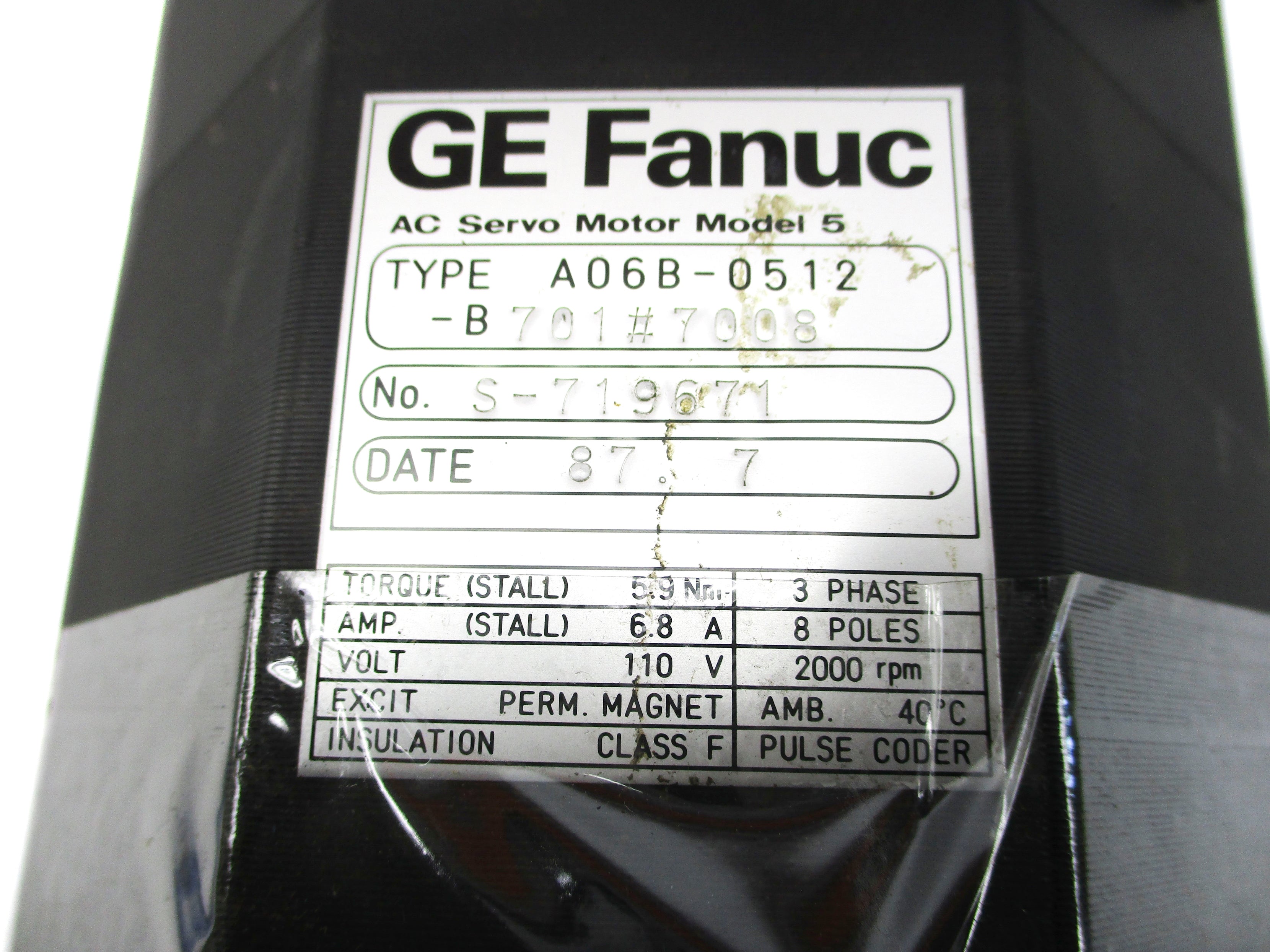GE FANUC A06B-0512-B701#7008 NSNP